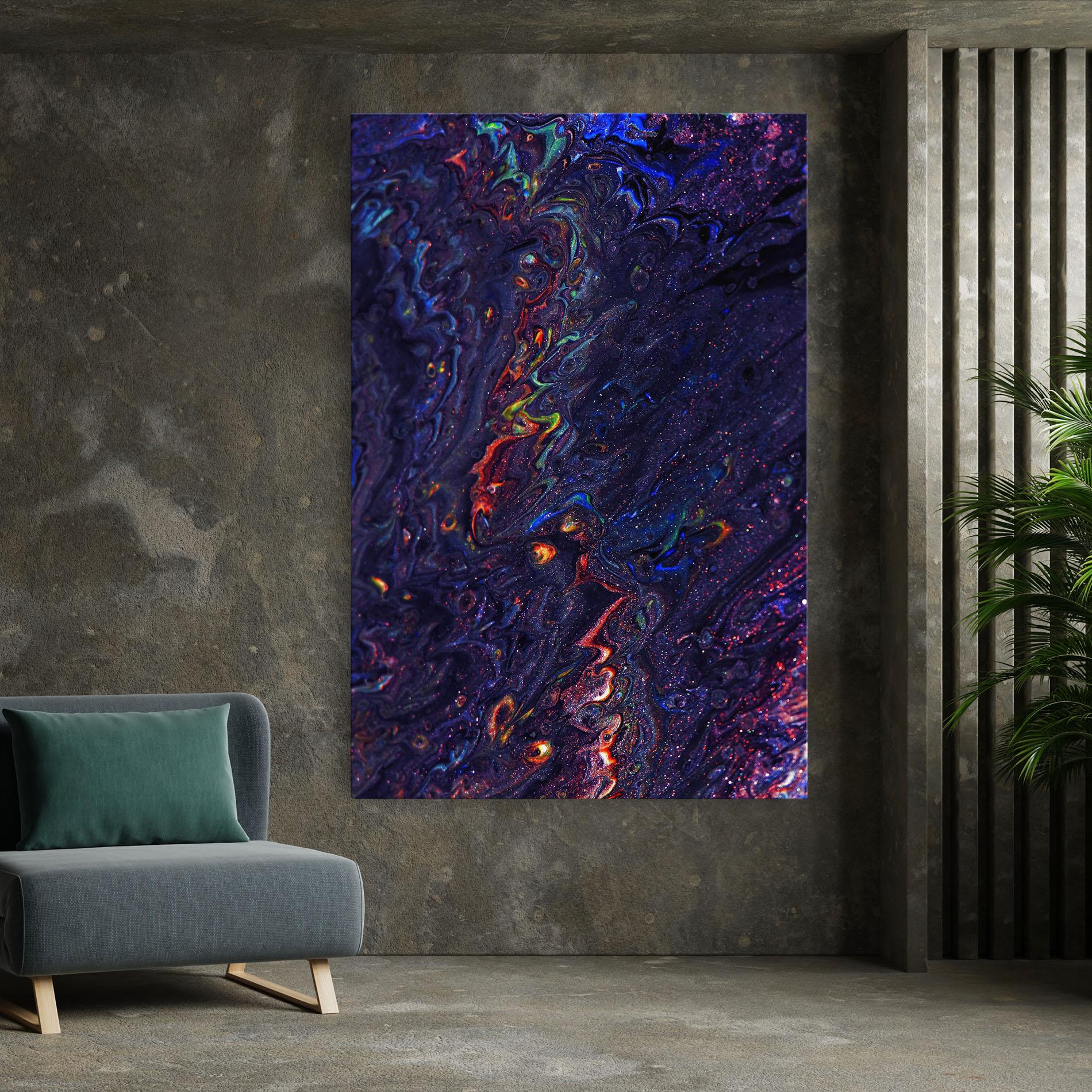 Tablou Canvas Dark Purple Texture mockup 7