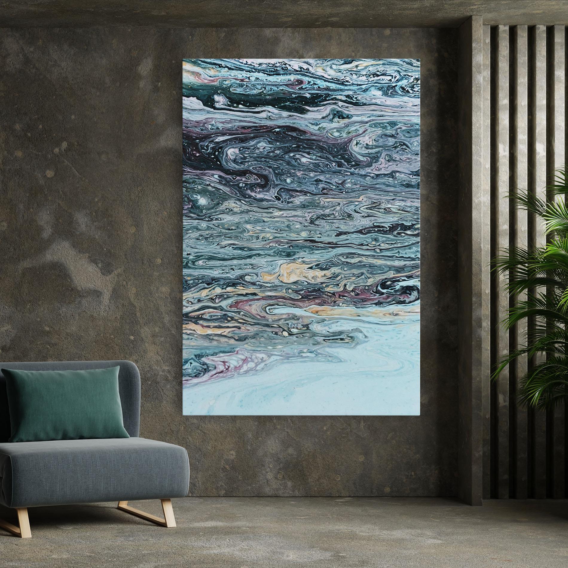 Tablou Canvas Light Blue Abstract mockup 7