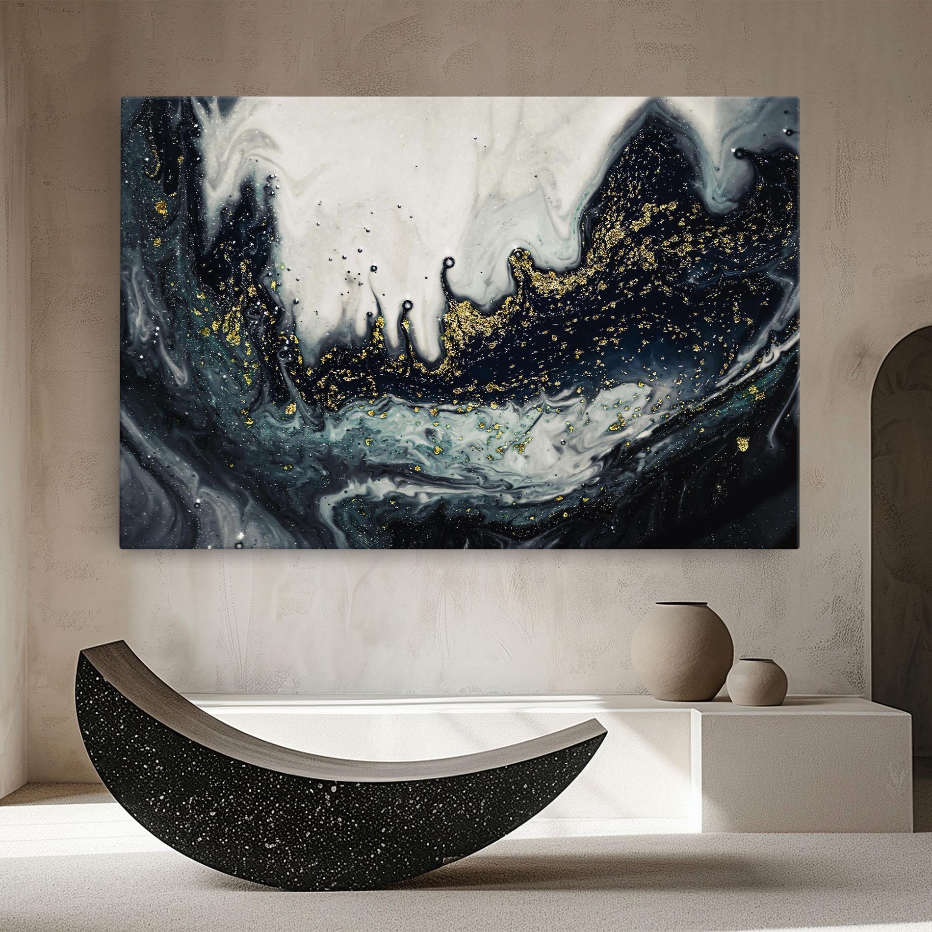 Tablou Canvas Abstract Black mockup 8