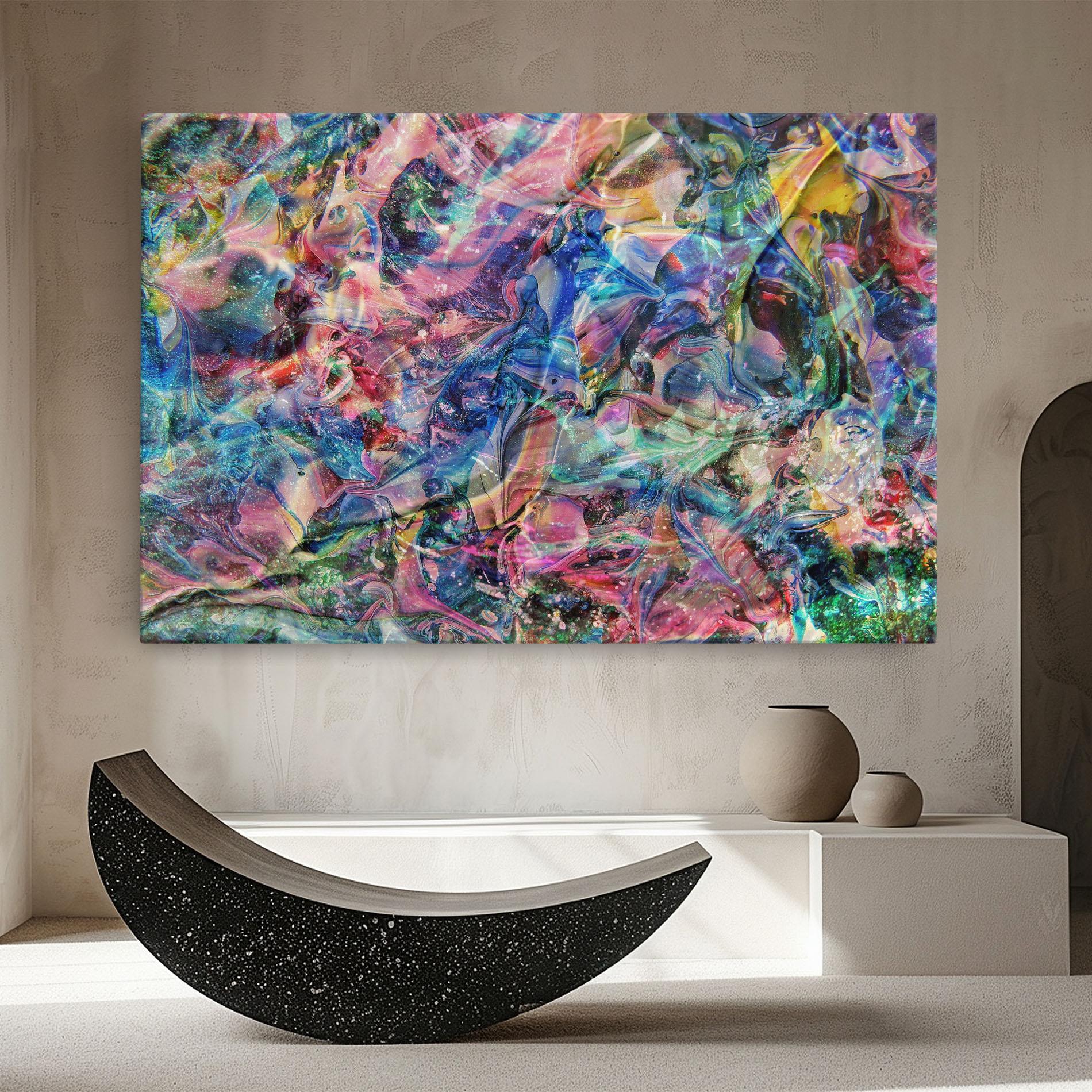 Tablou Canvas Abstract Colourful Glass mockup 8