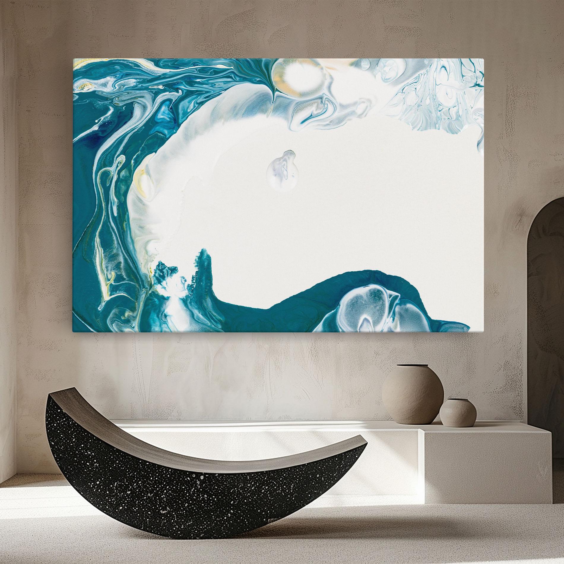 Tablou Canvas Beautiful Blue Paiting mockup 8