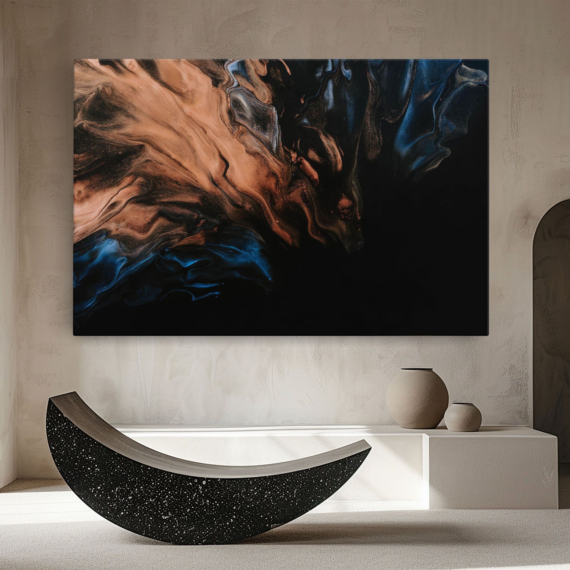 Dark Flame Abstract mockup 8