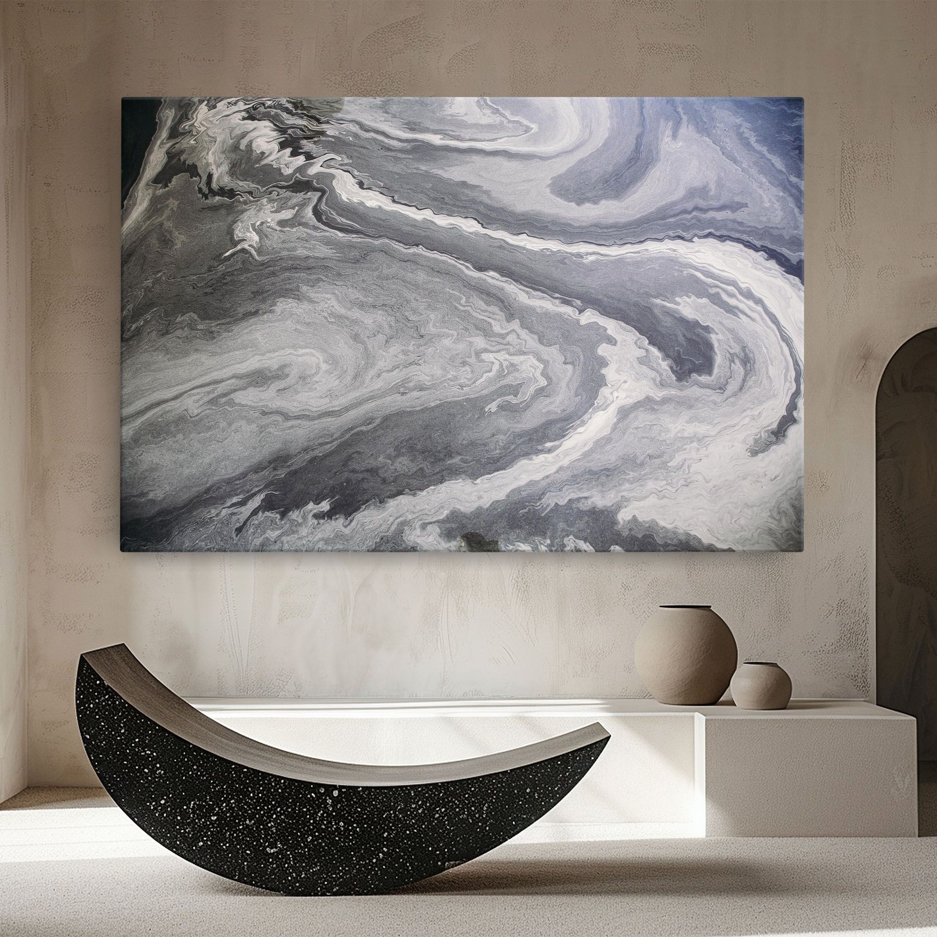 Grey Liquid Marble mockup 8