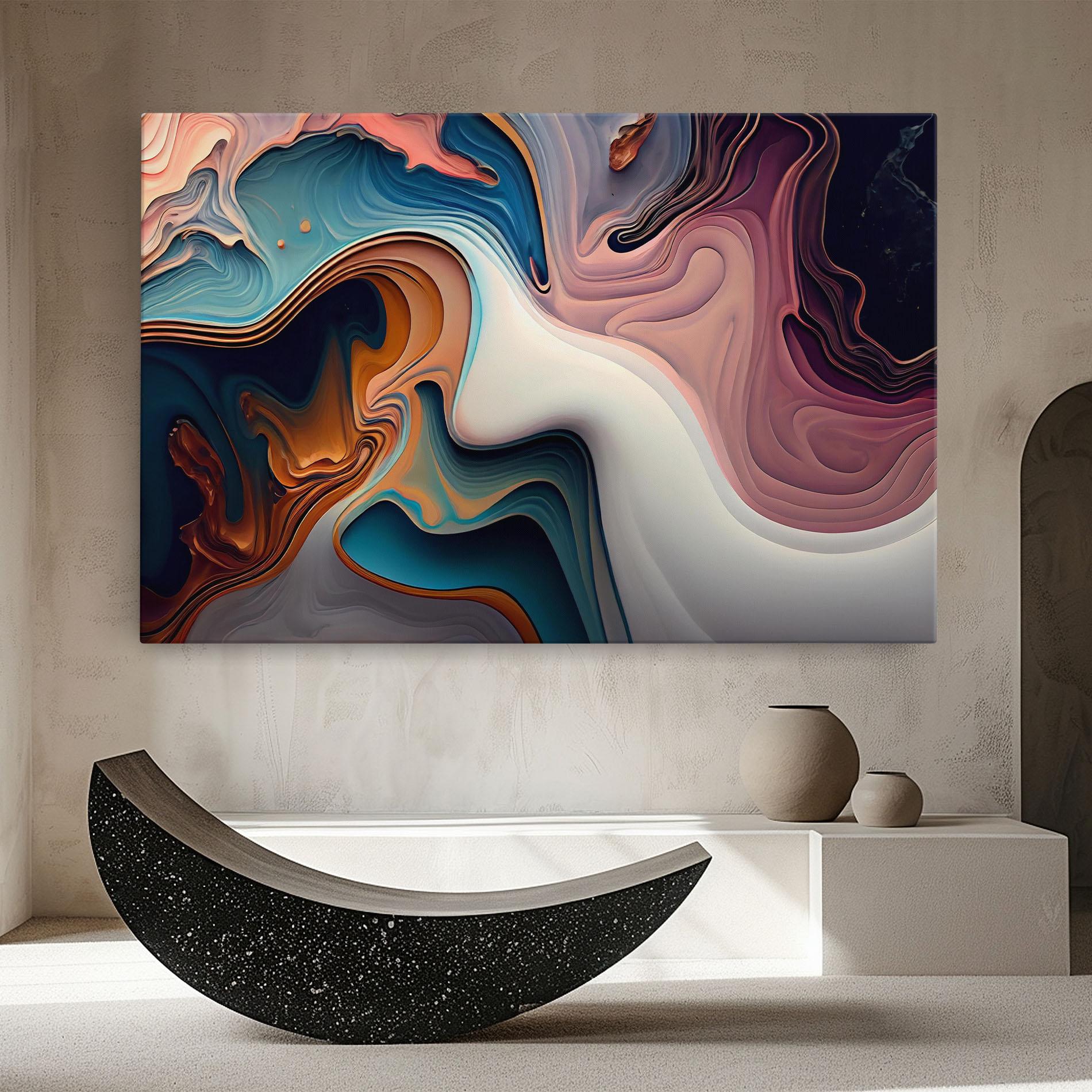 Tablou Canvas Mixed Colors Marble mockup 8