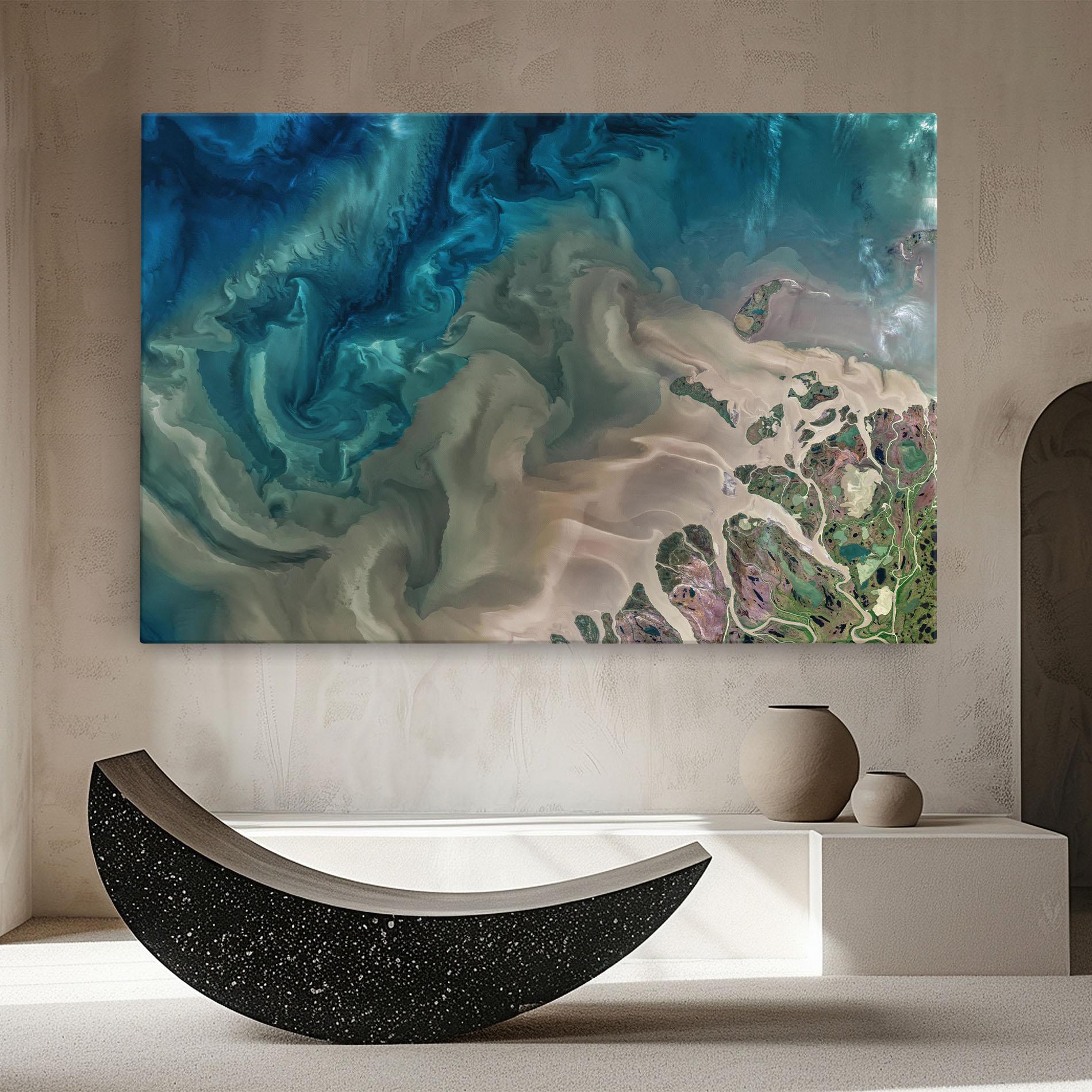 Tablou Canvas Ocean Blue Marble mockup 8