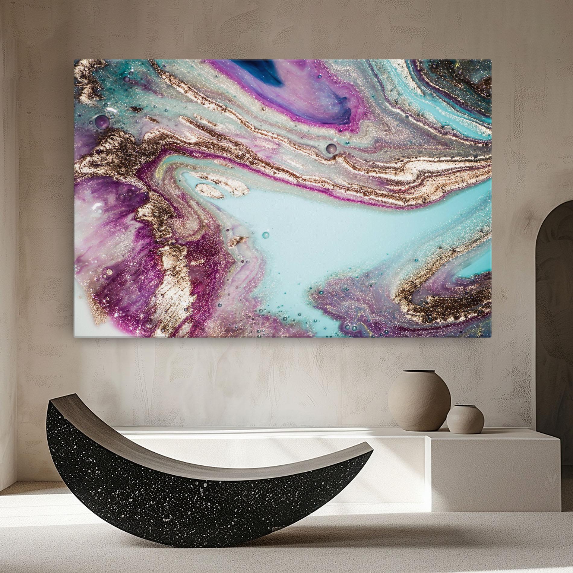 Tablou Canvas Pink Marble Shades mockup 8