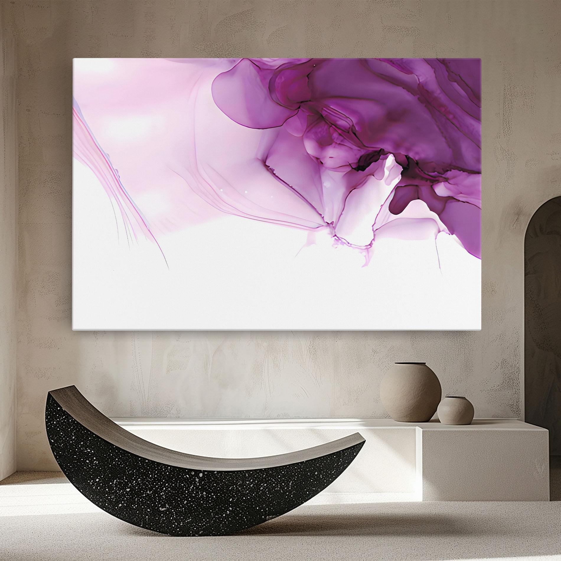 Tablou Canvas Purple Ink Marble mockup 8