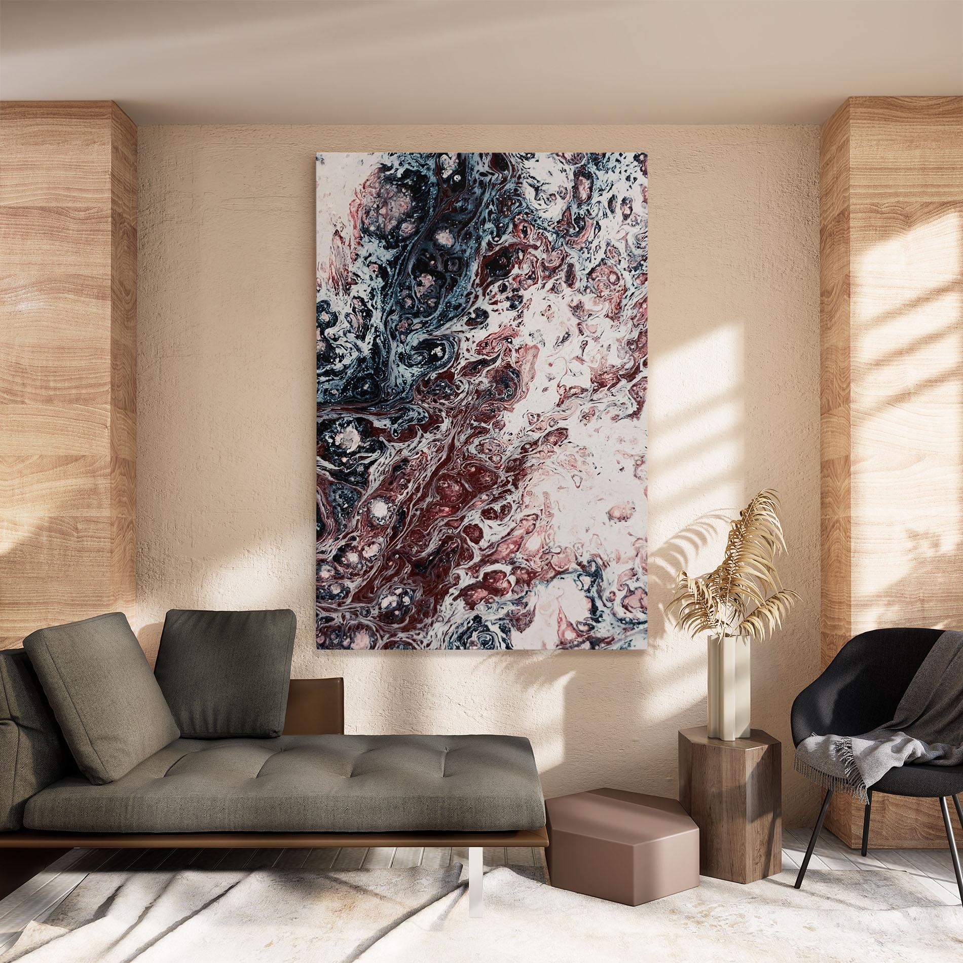 Tablou Canvas Abstract Dark Red mockup 8