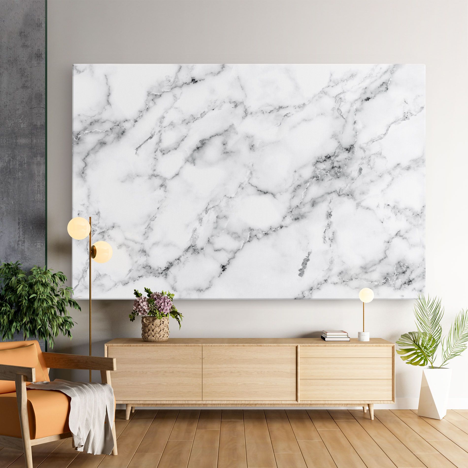 Basic White Marble mockup 9