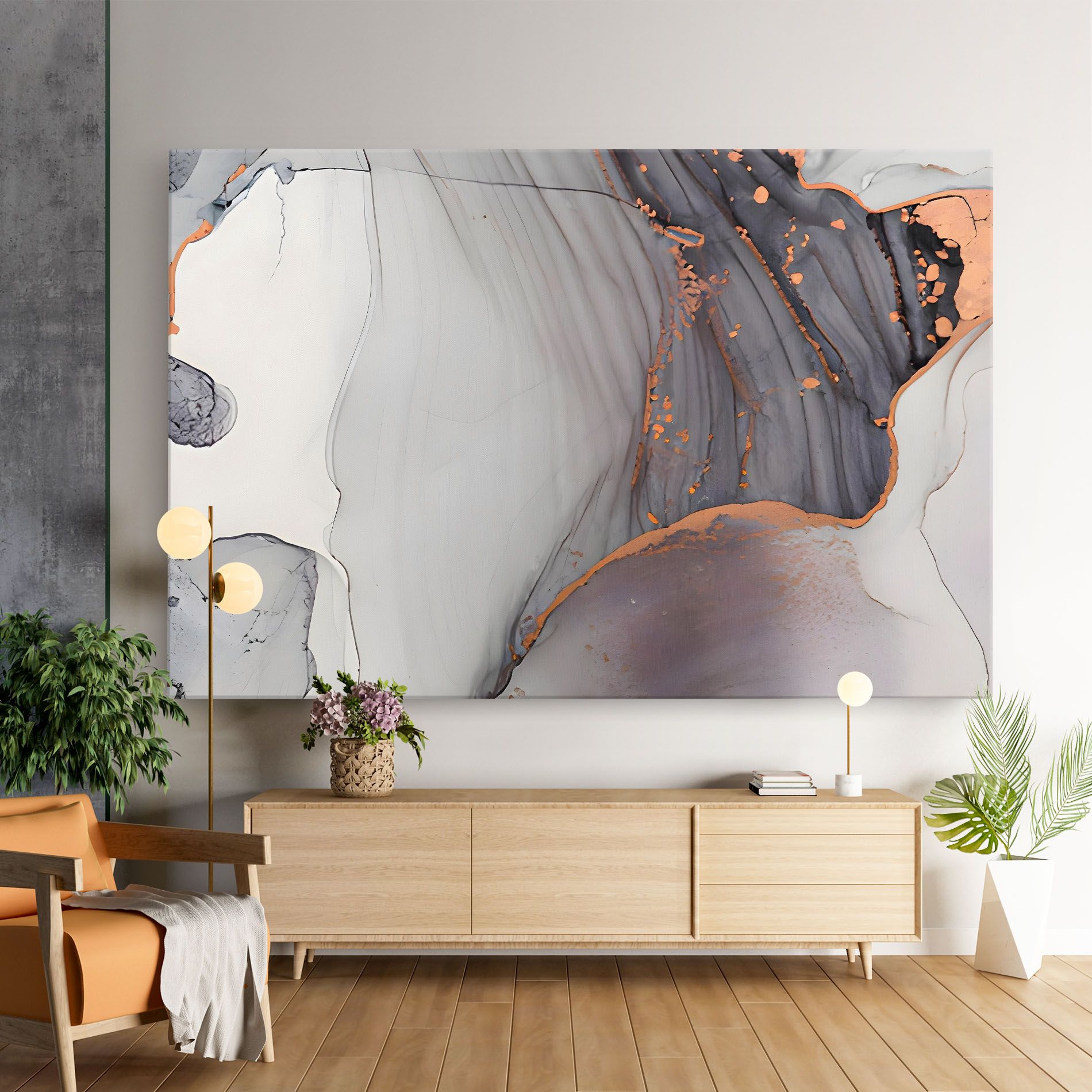 Grey Pink Liquid Marble mockup 9