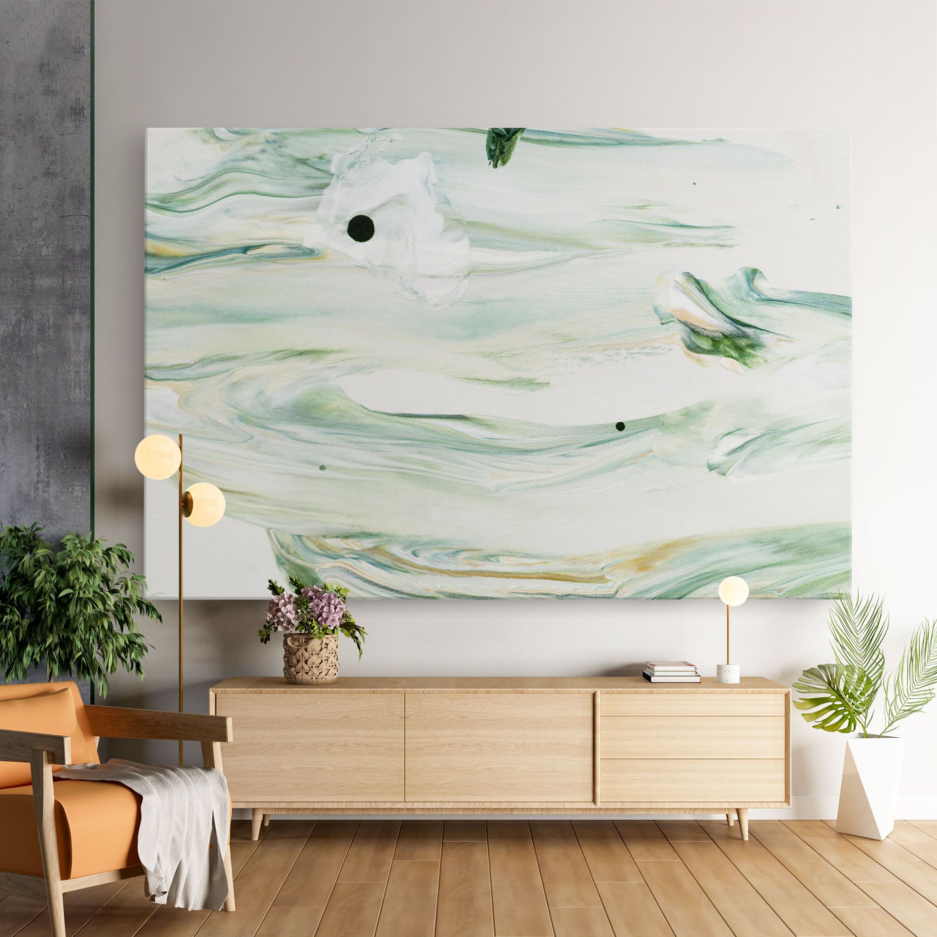 Light Green Painting mockup 9