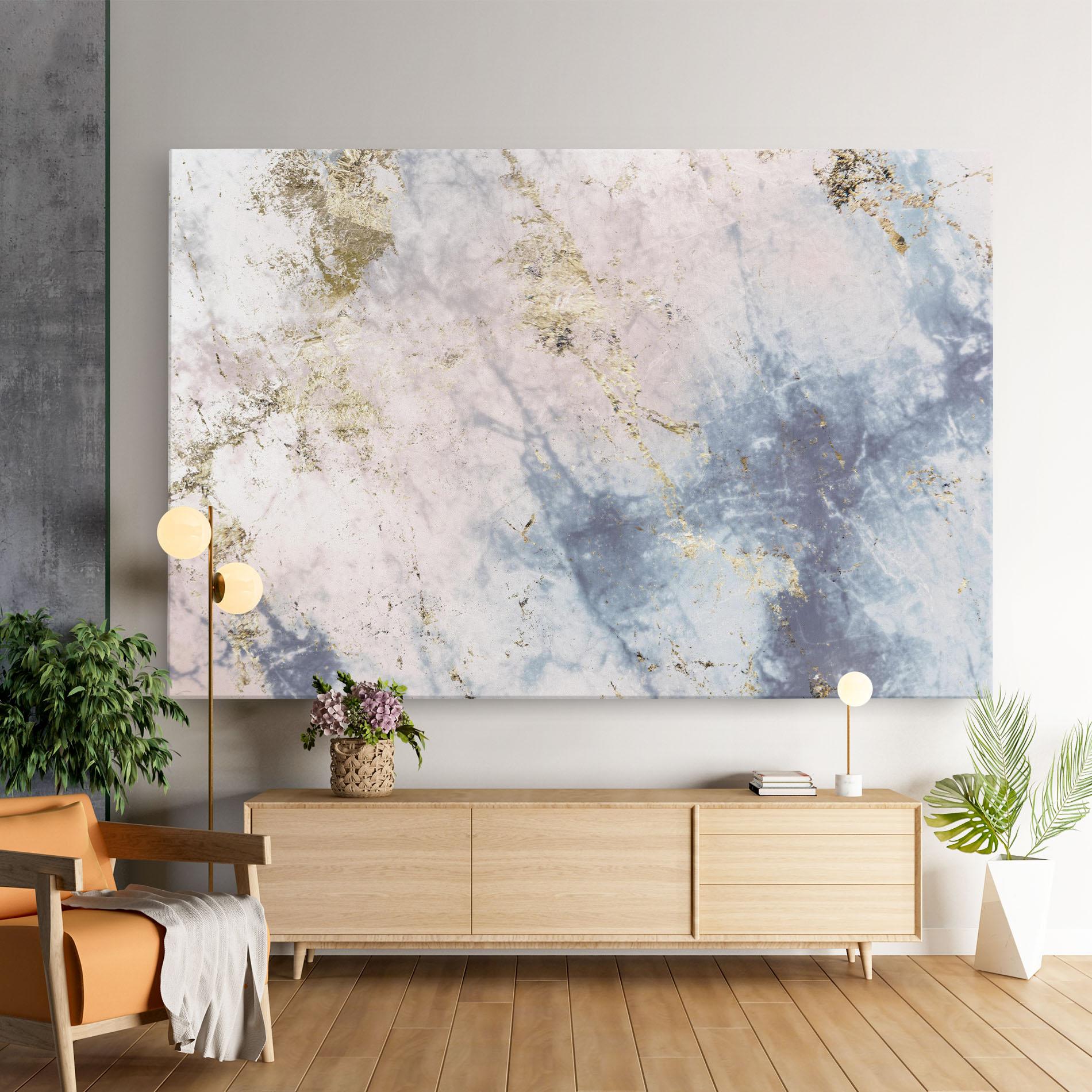 Tablou Canvas Pink Blue Marble mockup 9