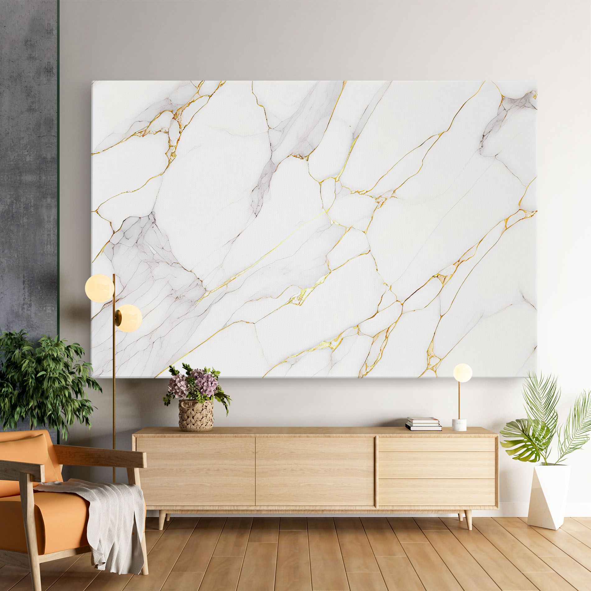 White Grey Golden Lines mockup 9