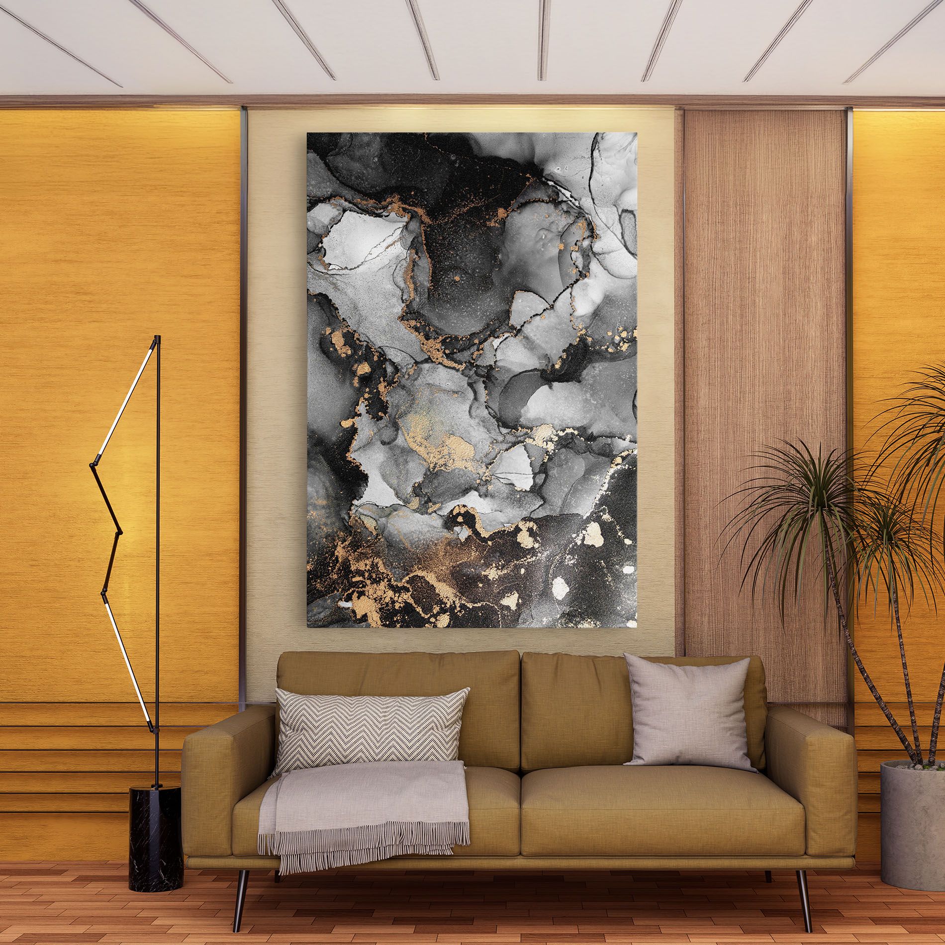 Grey Gold Marble mockup 9