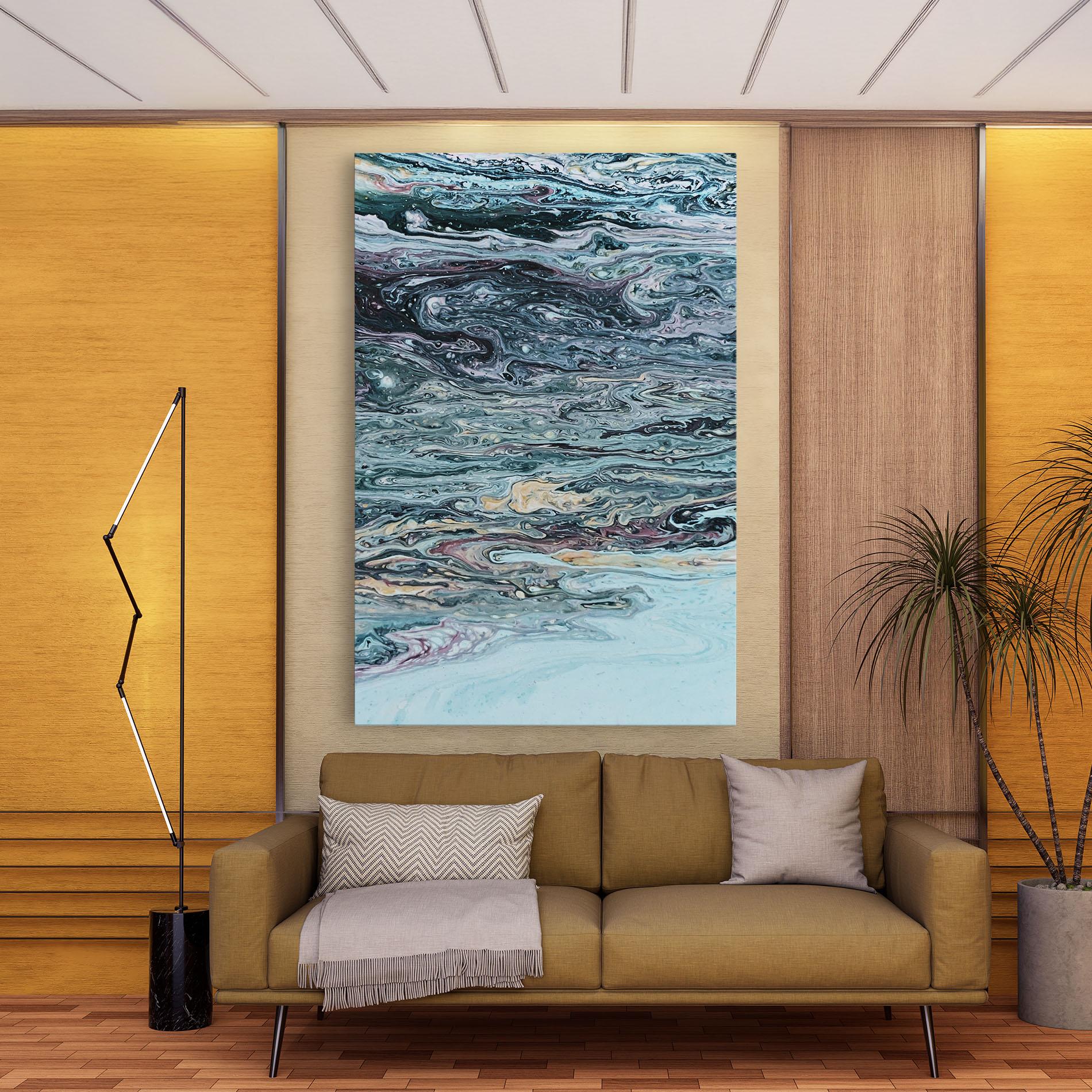 Tablou Canvas Light Blue Abstract mockup 9