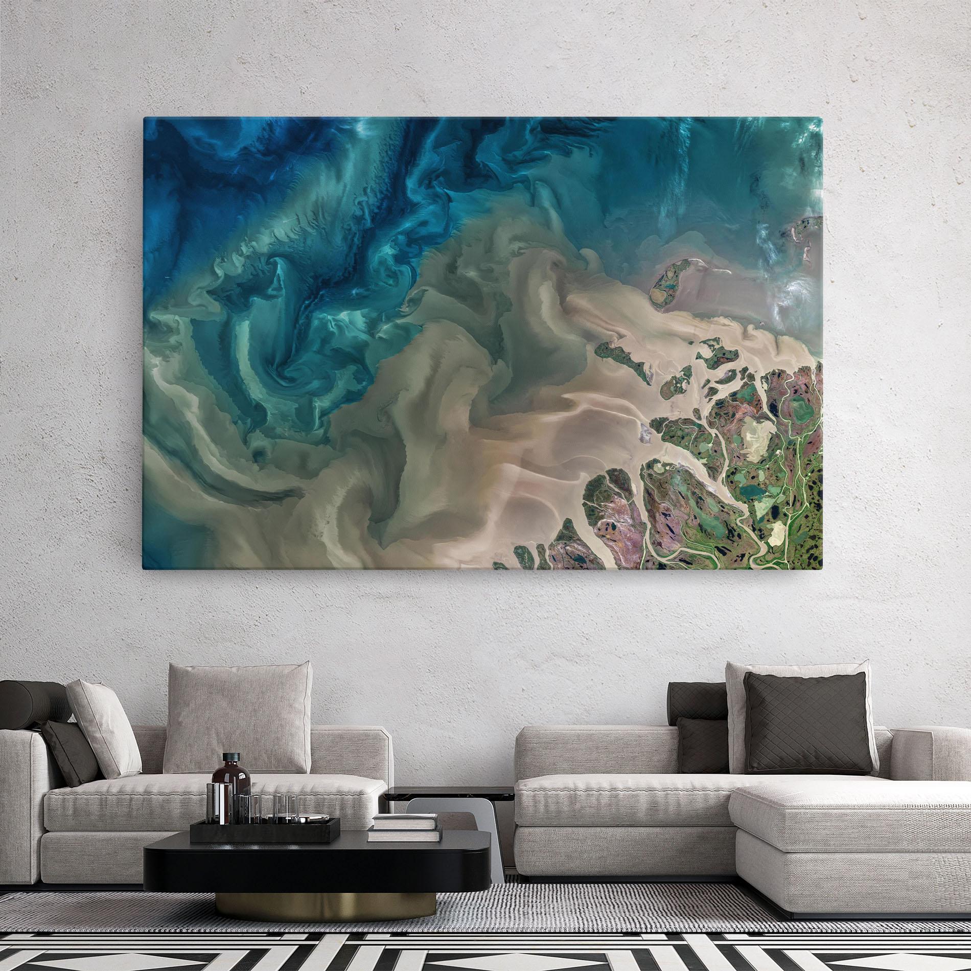 Tablou Canvas Ocean Blue Marble mockup 2