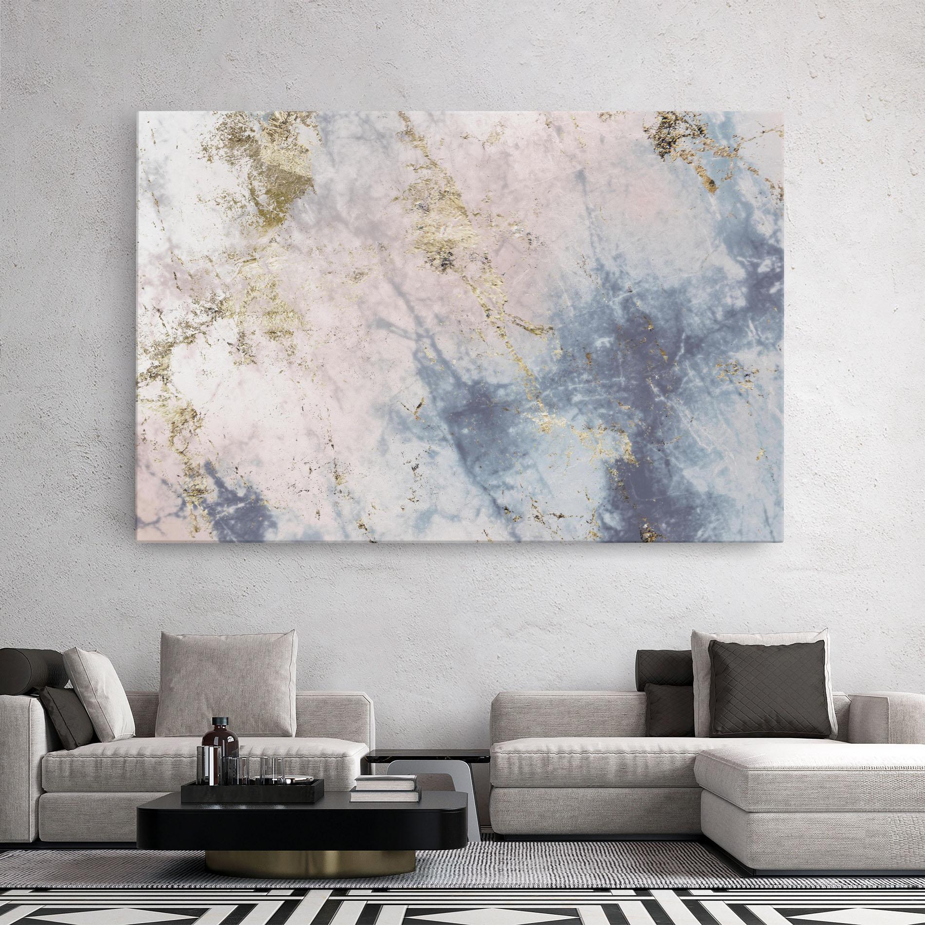 Tablou Canvas Pink Blue Marble mockup 2