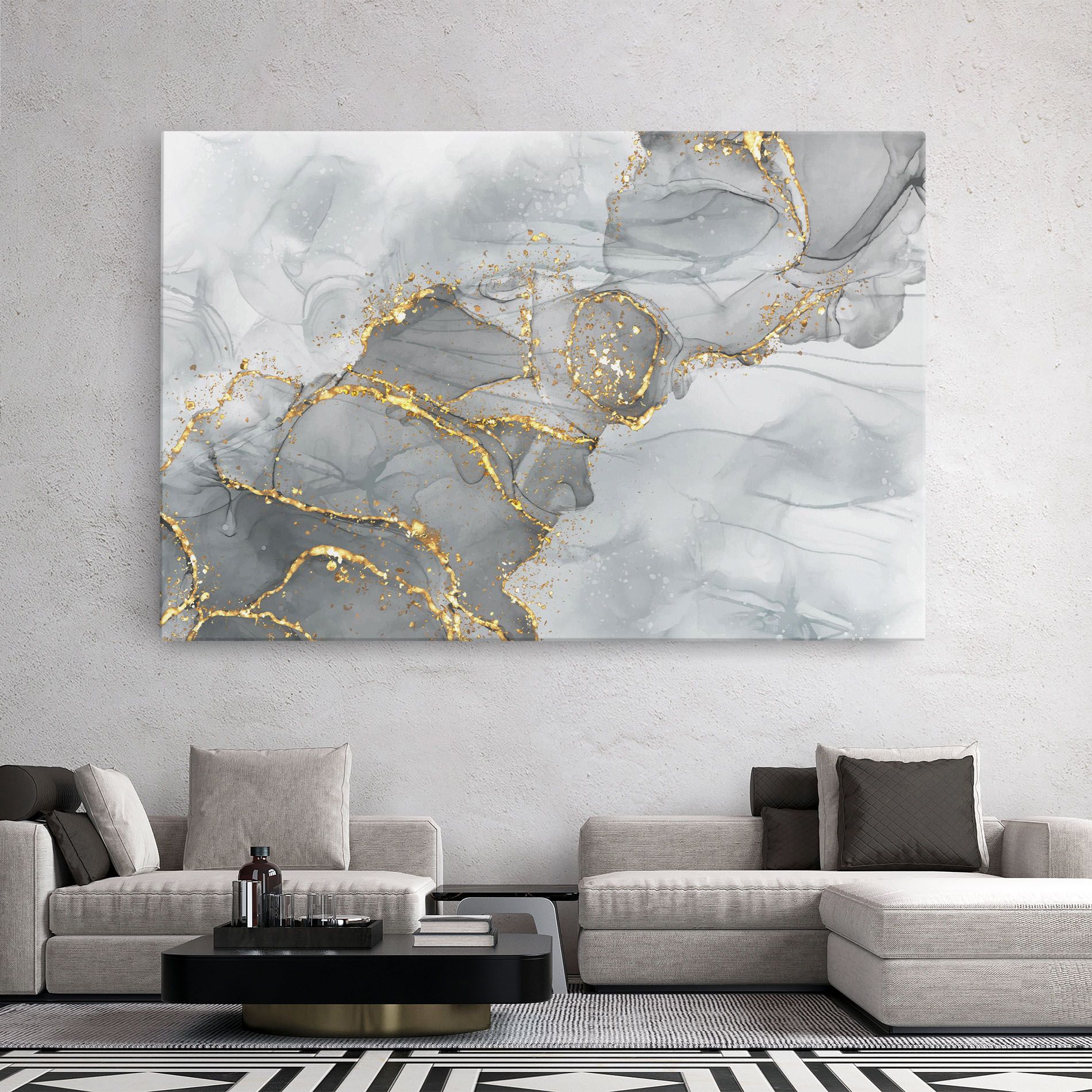 White Ink Marble mockup 2