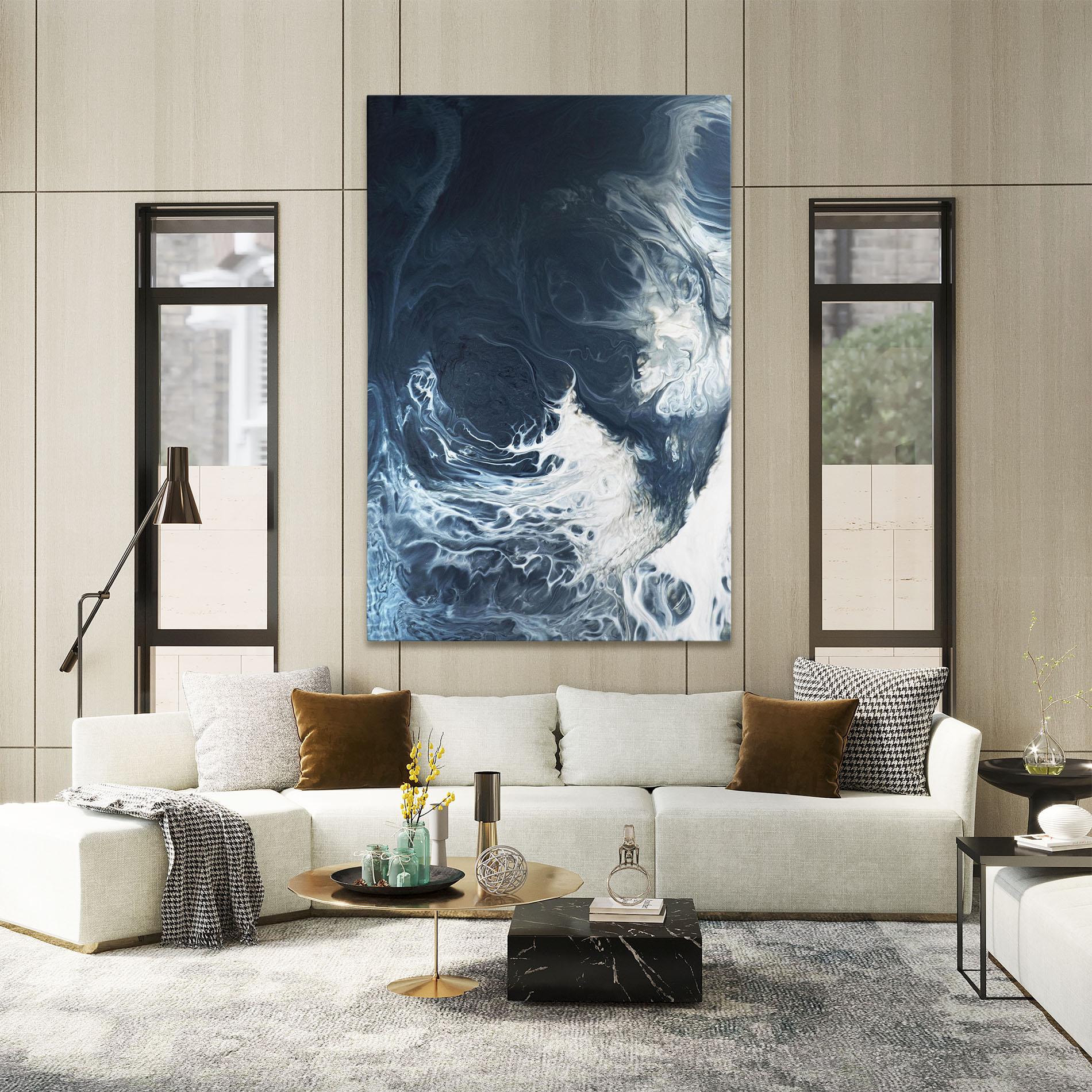 Tablou Canvas Dark Blue Wave mockup 2