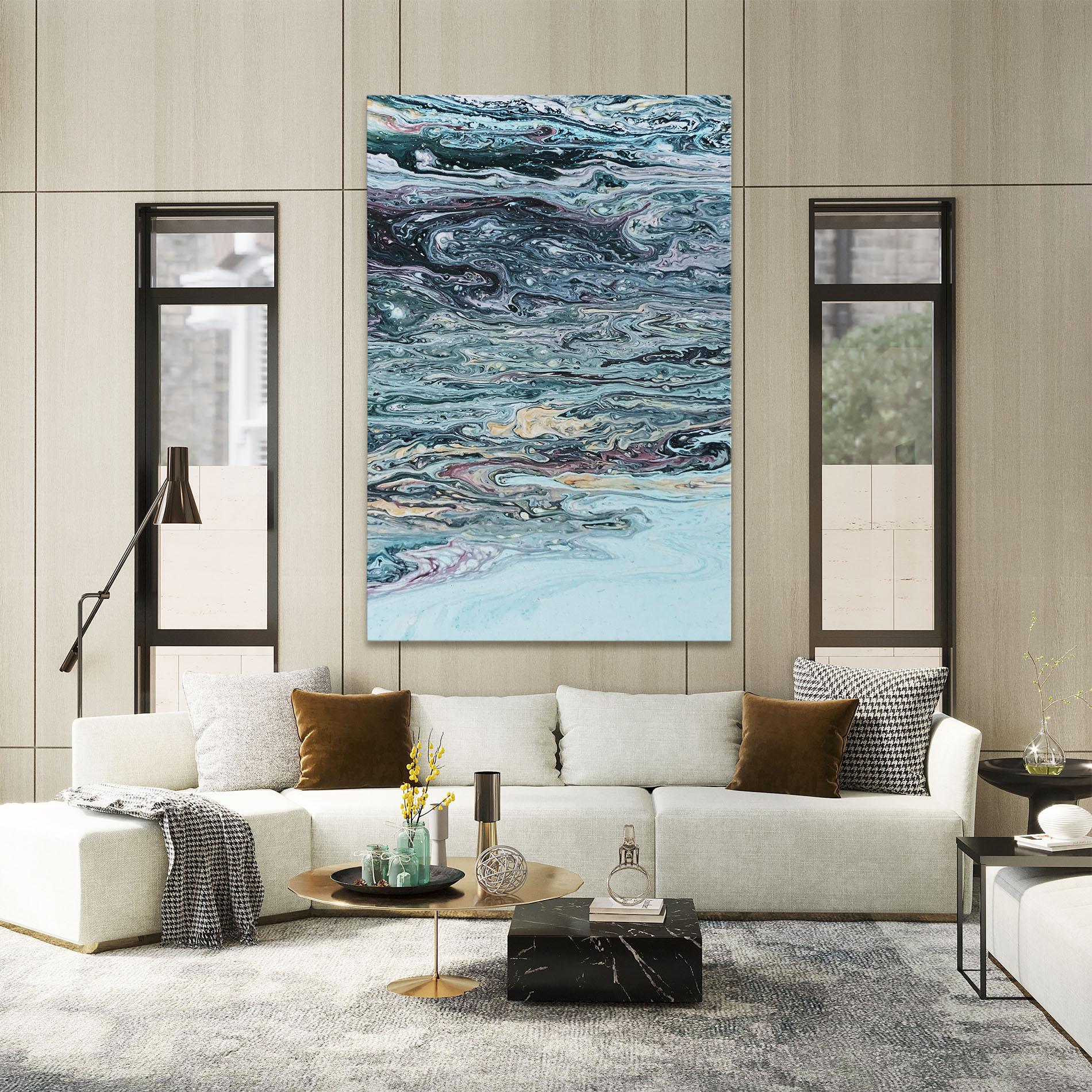 Tablou Canvas Light Blue Abstract mockup 2