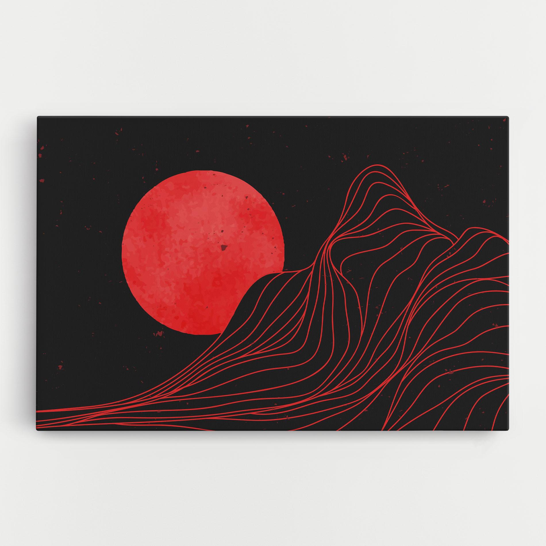 Tablou Canvas Bloody Moon mockup 0