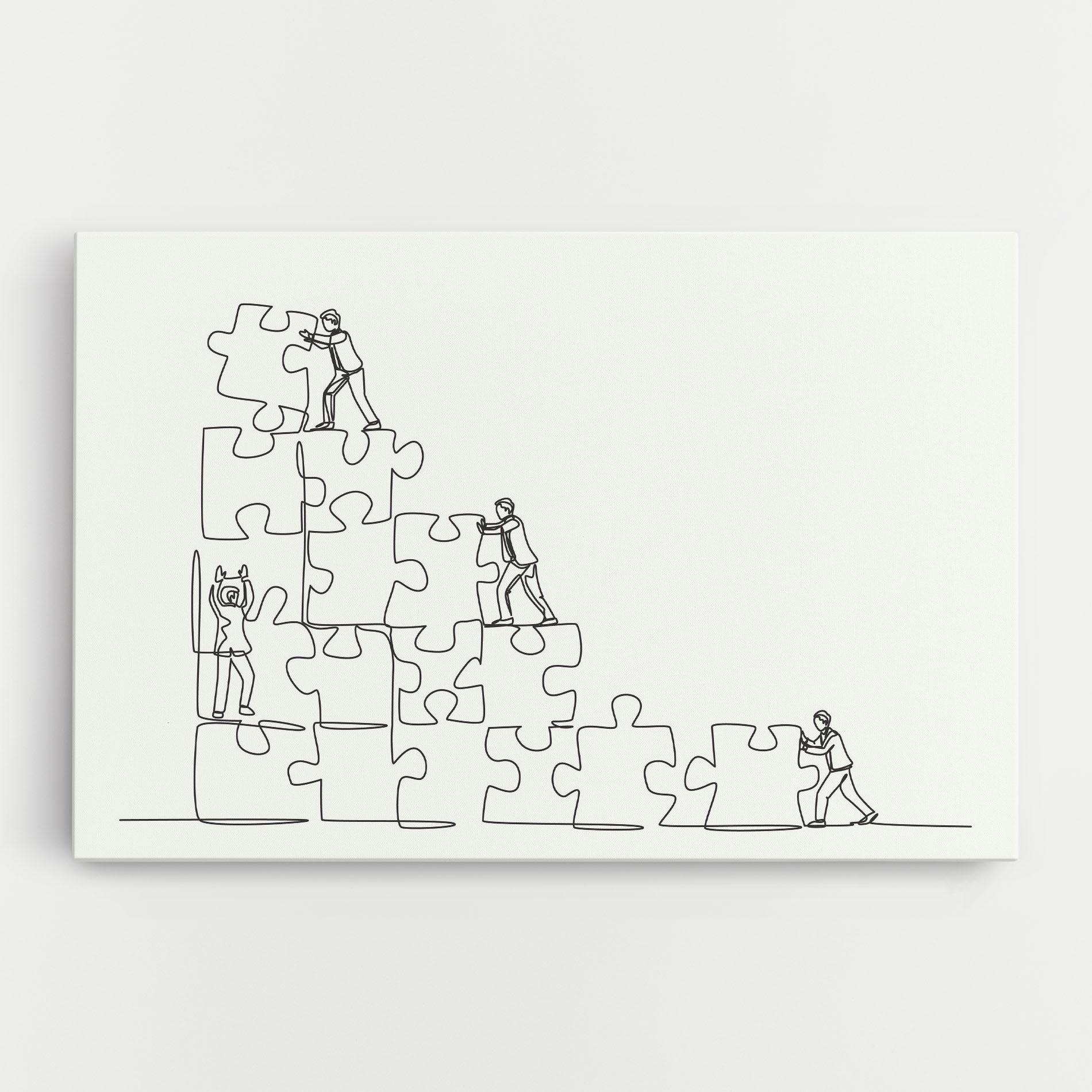 Tablou Canvas Businessman Up mockup 0