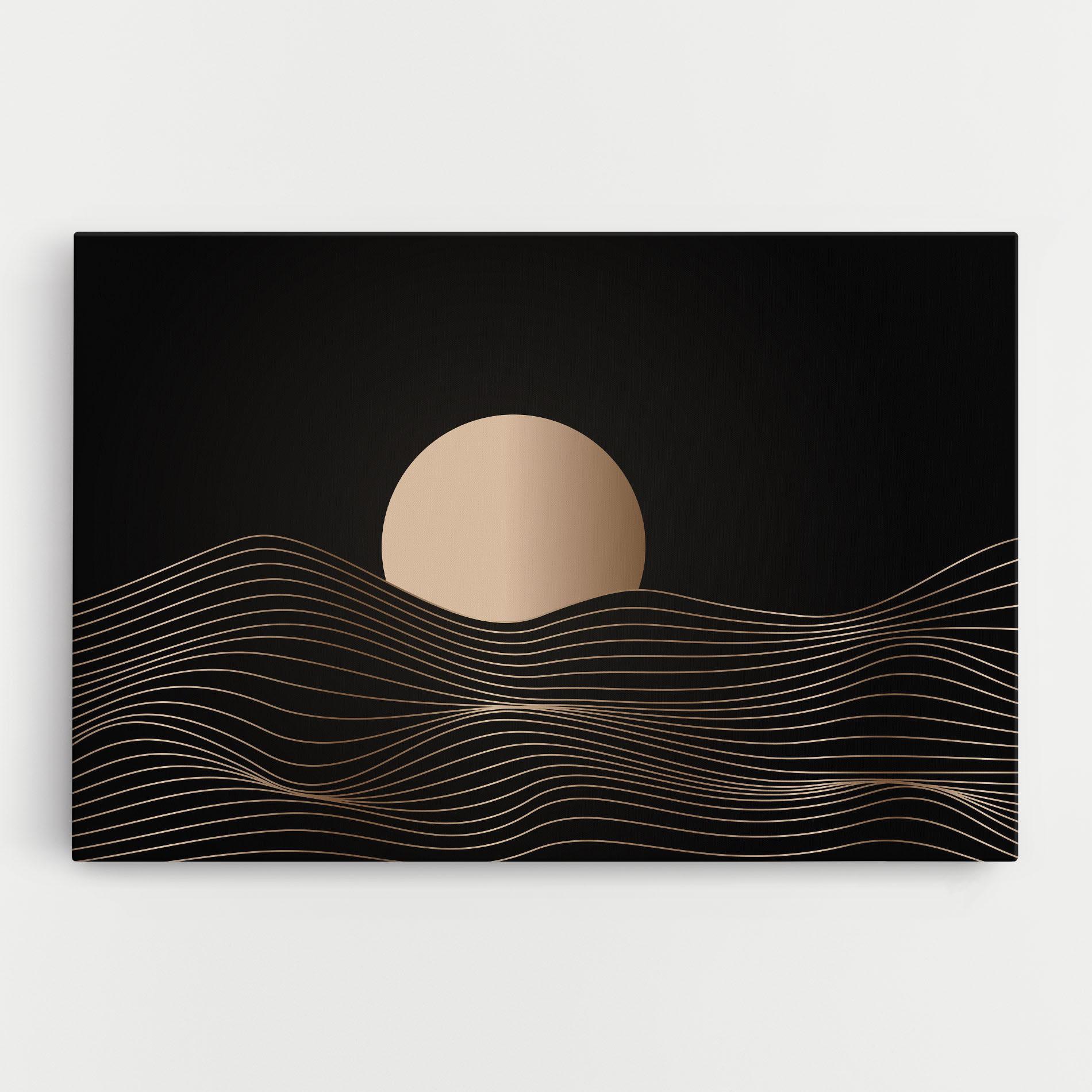 Tablou Canvas Cream Moon mockup 0