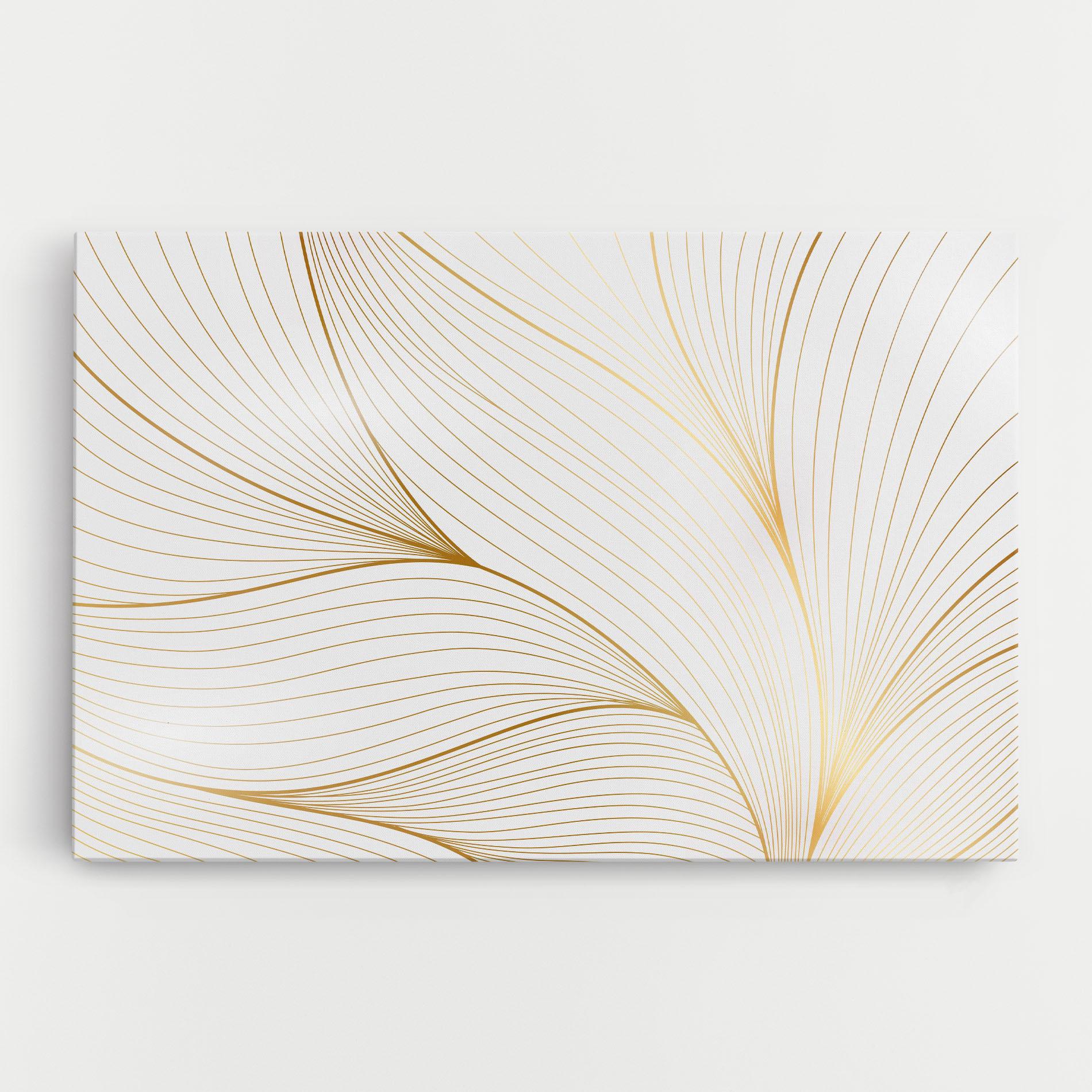 Tablou Canvas Gold Wave mockup 0
