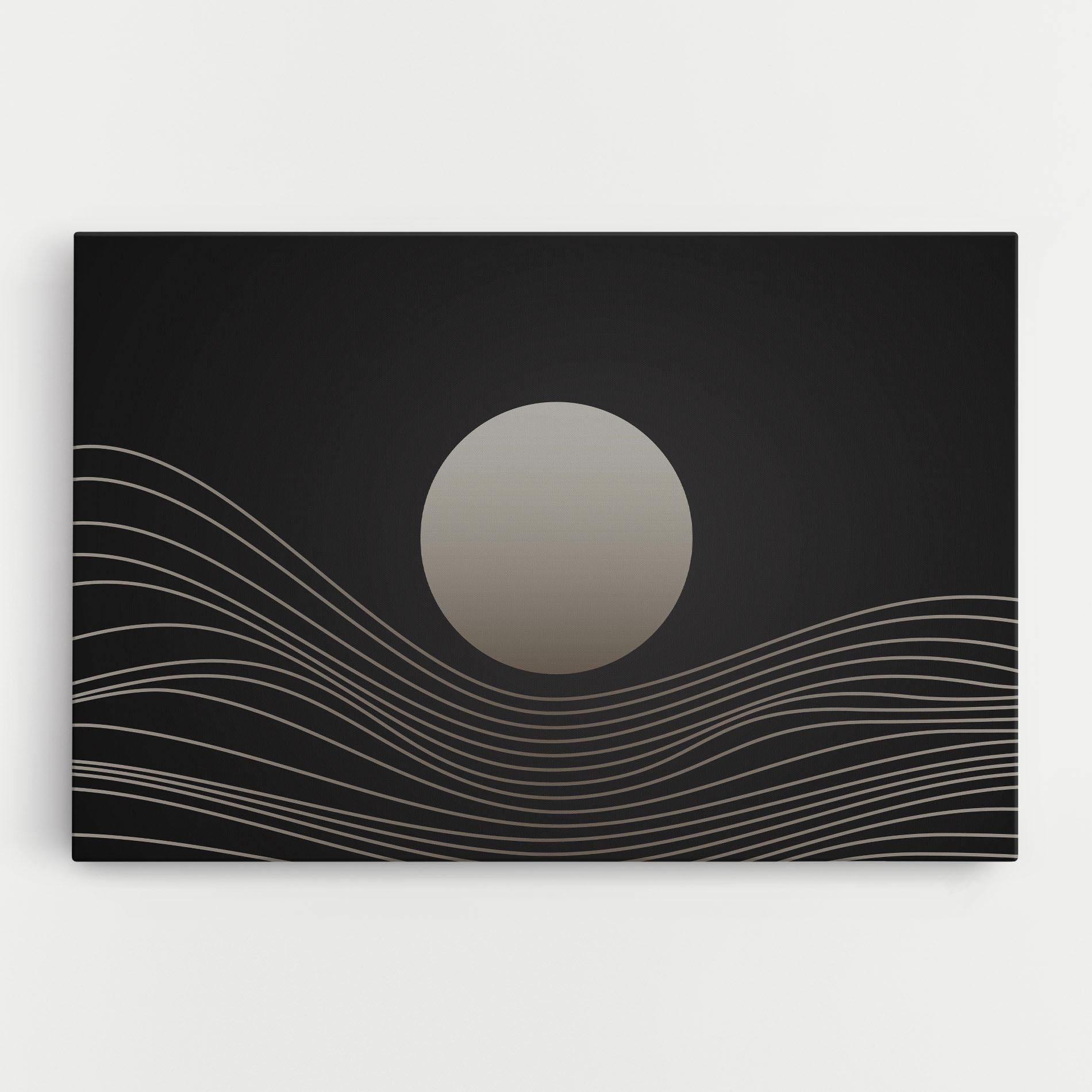 Tablou Canvas Grey Moon mockup 0