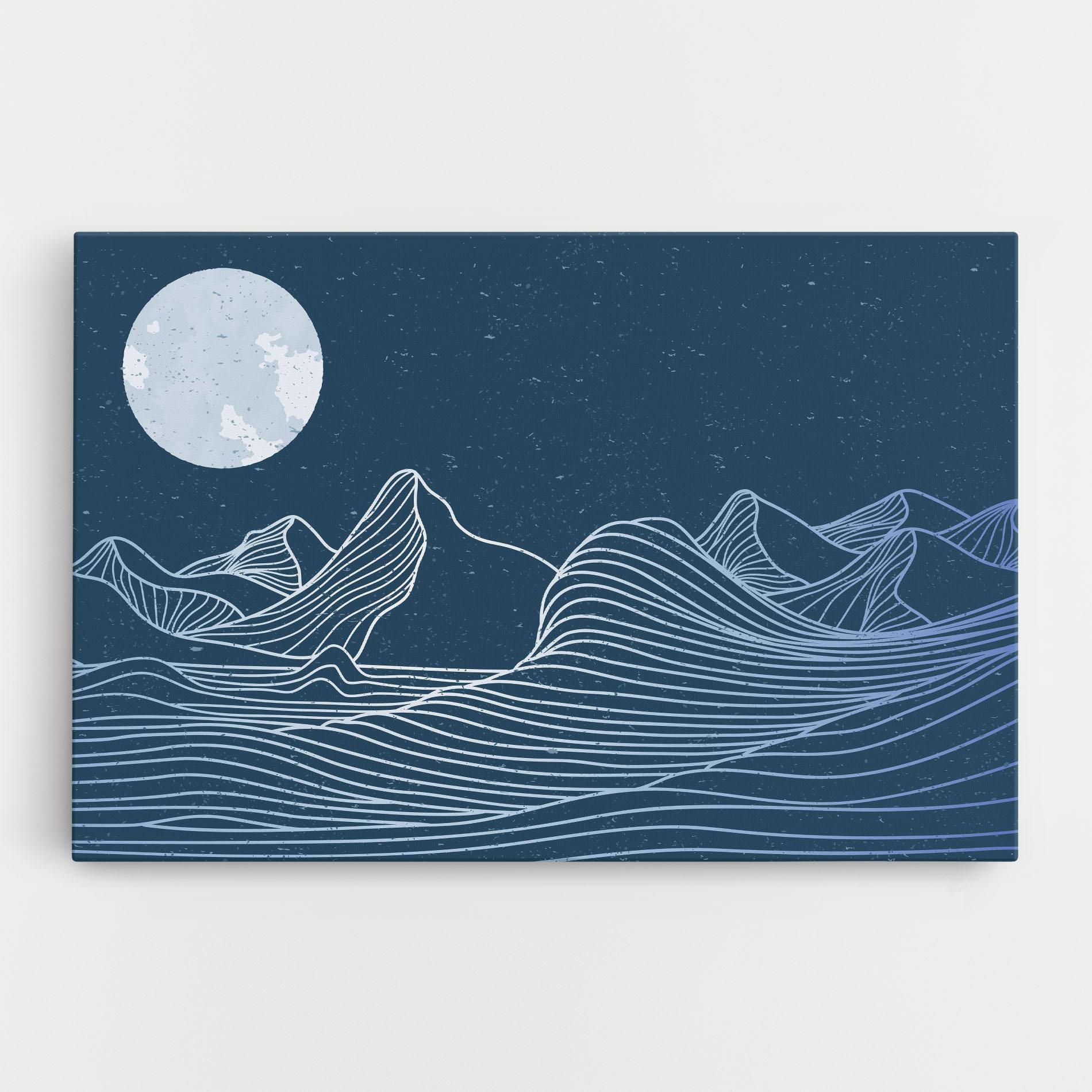 Tablou Canvas Ocean Blue Wave mockup 0