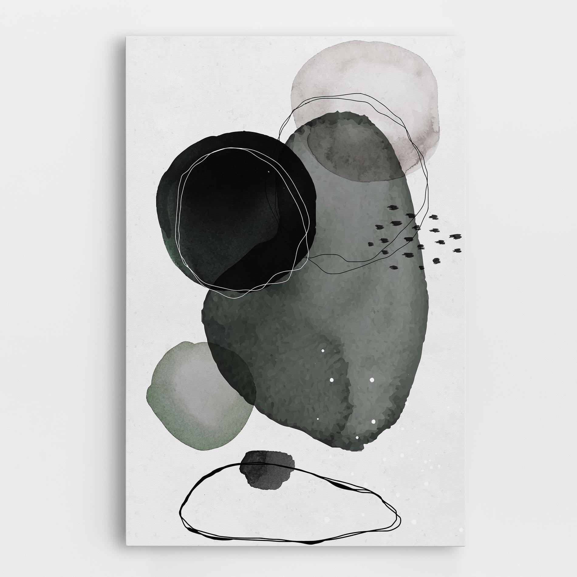 Tablou Canvas Green Watercolor mockup 0