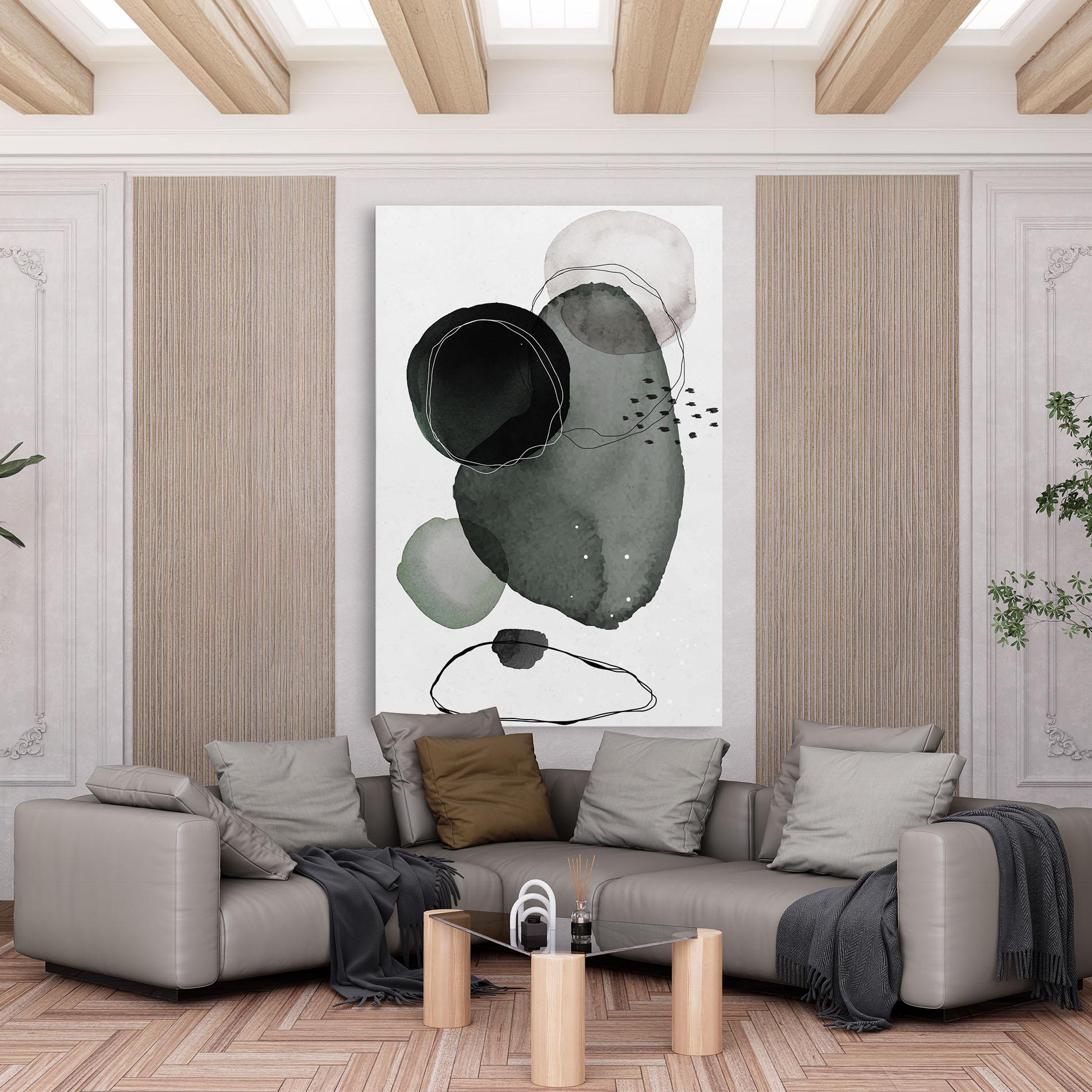 Tablou Canvas Green Watercolor mockup 6