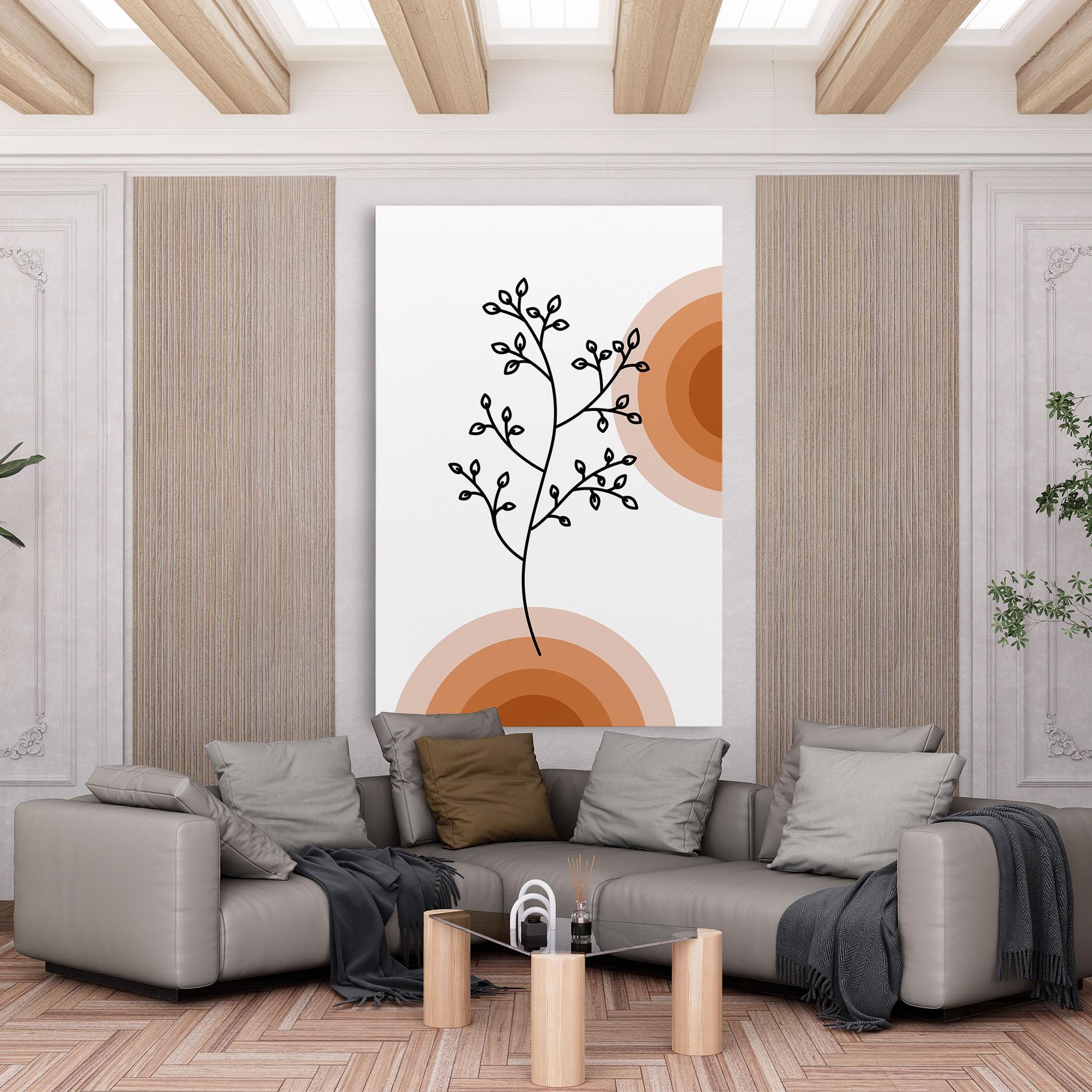 Tablou Canvas Plant Orange Circle mockup 6