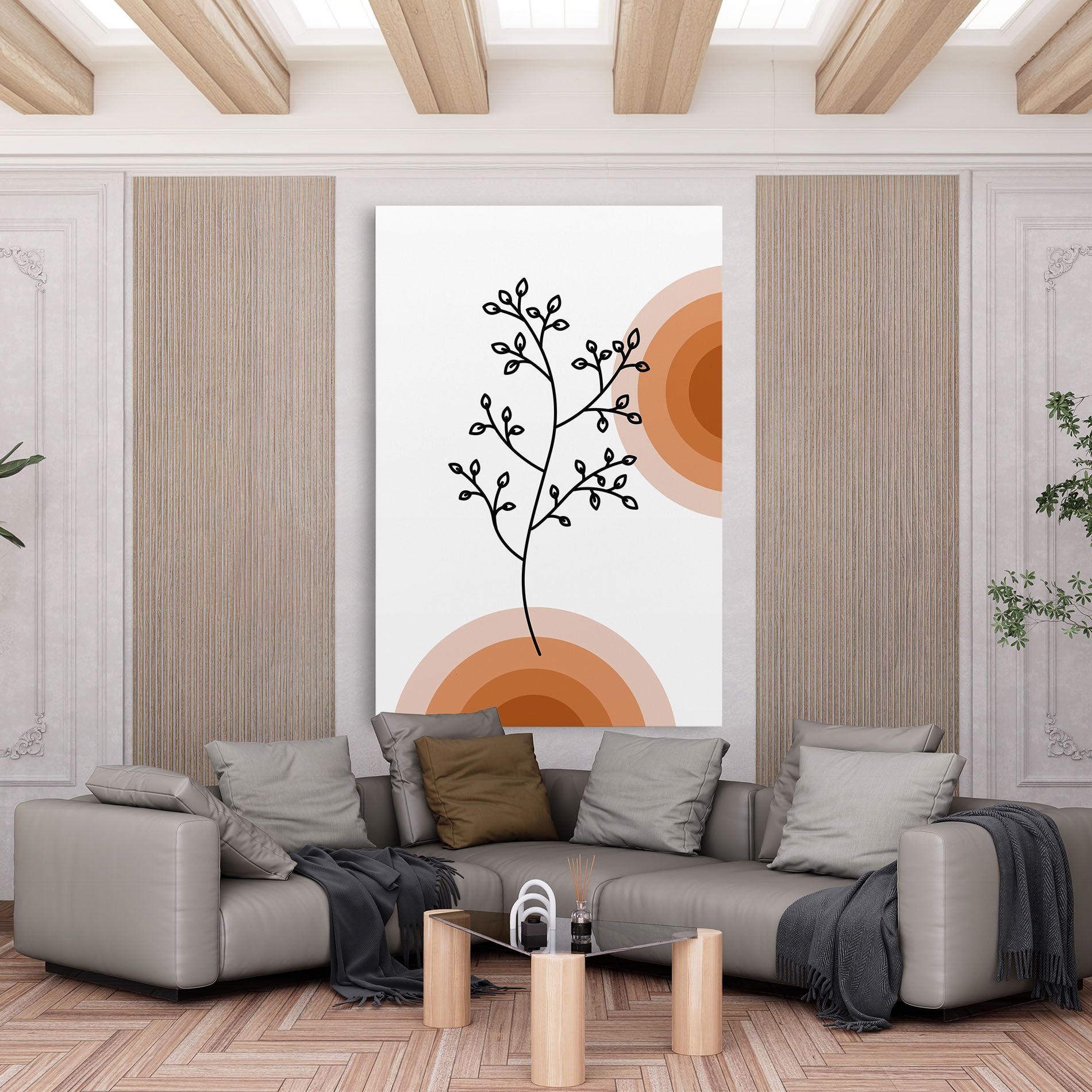 Plant Orange Circle mockup 6