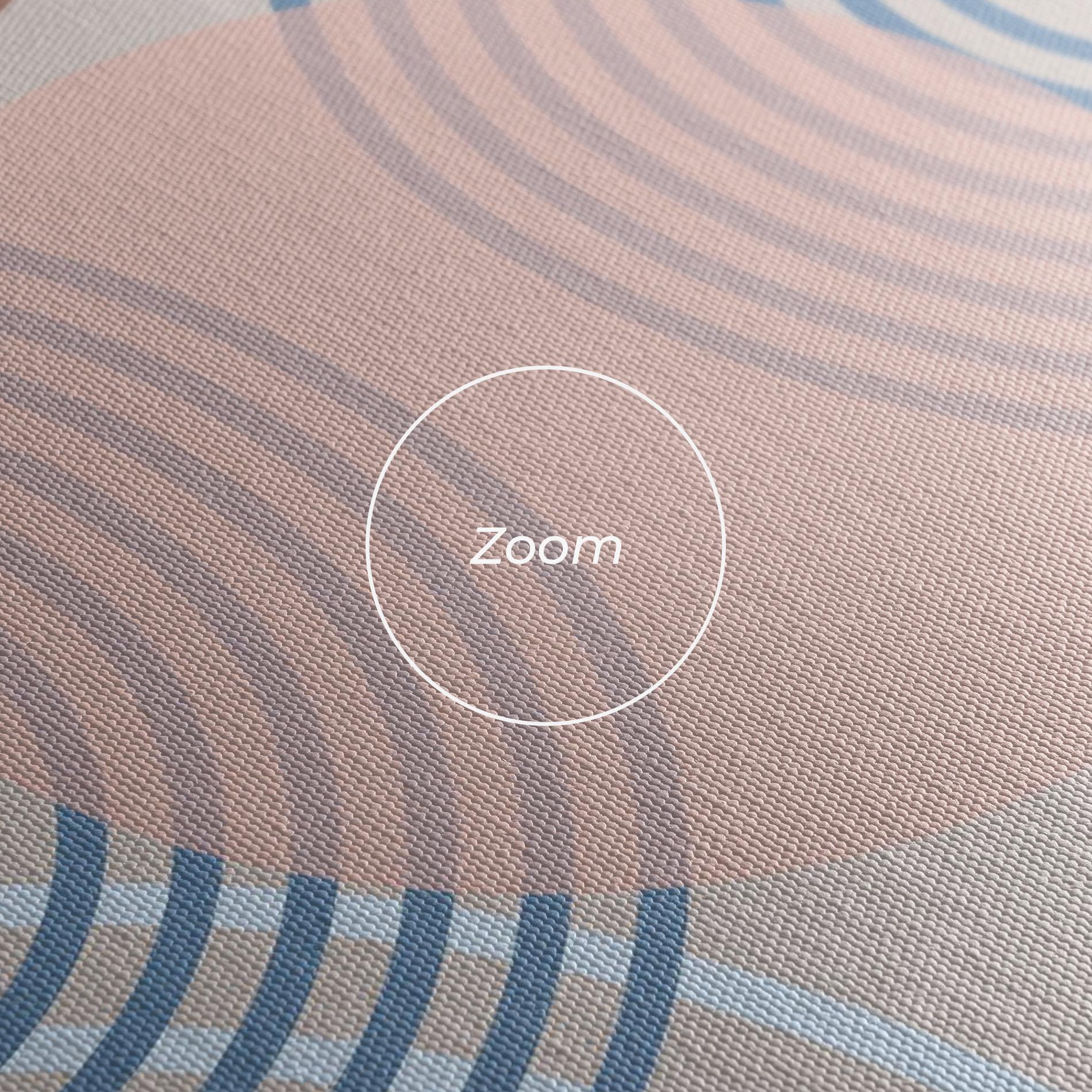 Tablou Canvas Blue Lines On Pink mockup 3