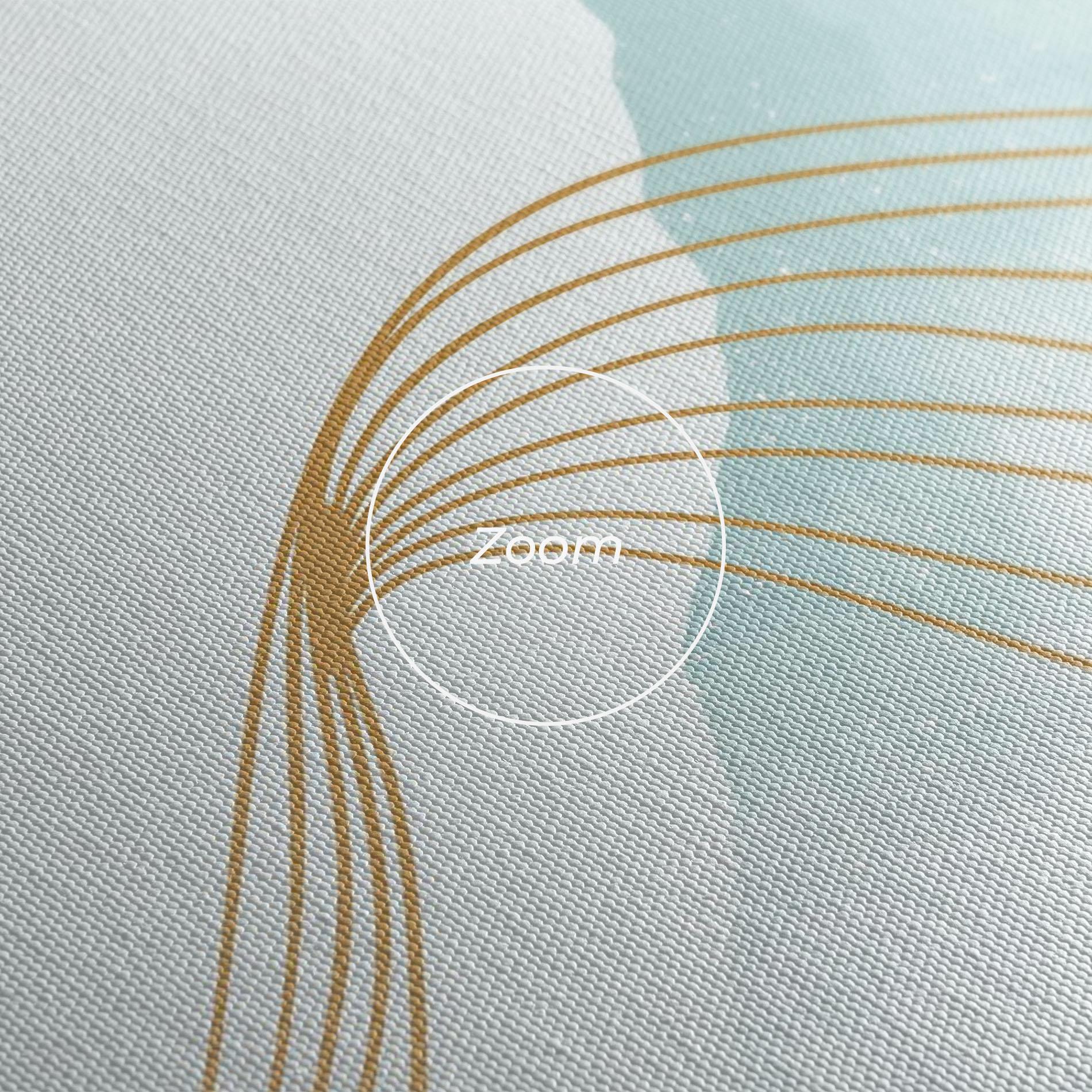 Tablou Canvas Gold Line Mountain mockup 3