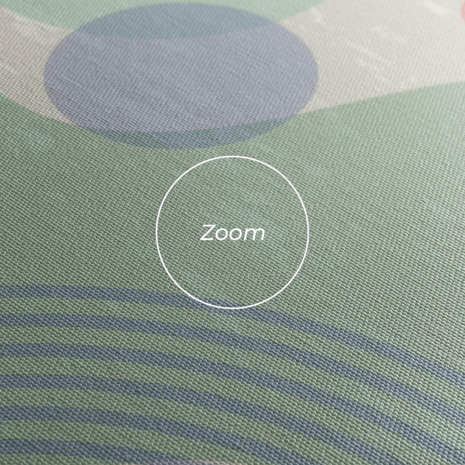 Tablou Canvas Green Pink Shapes mockup 3