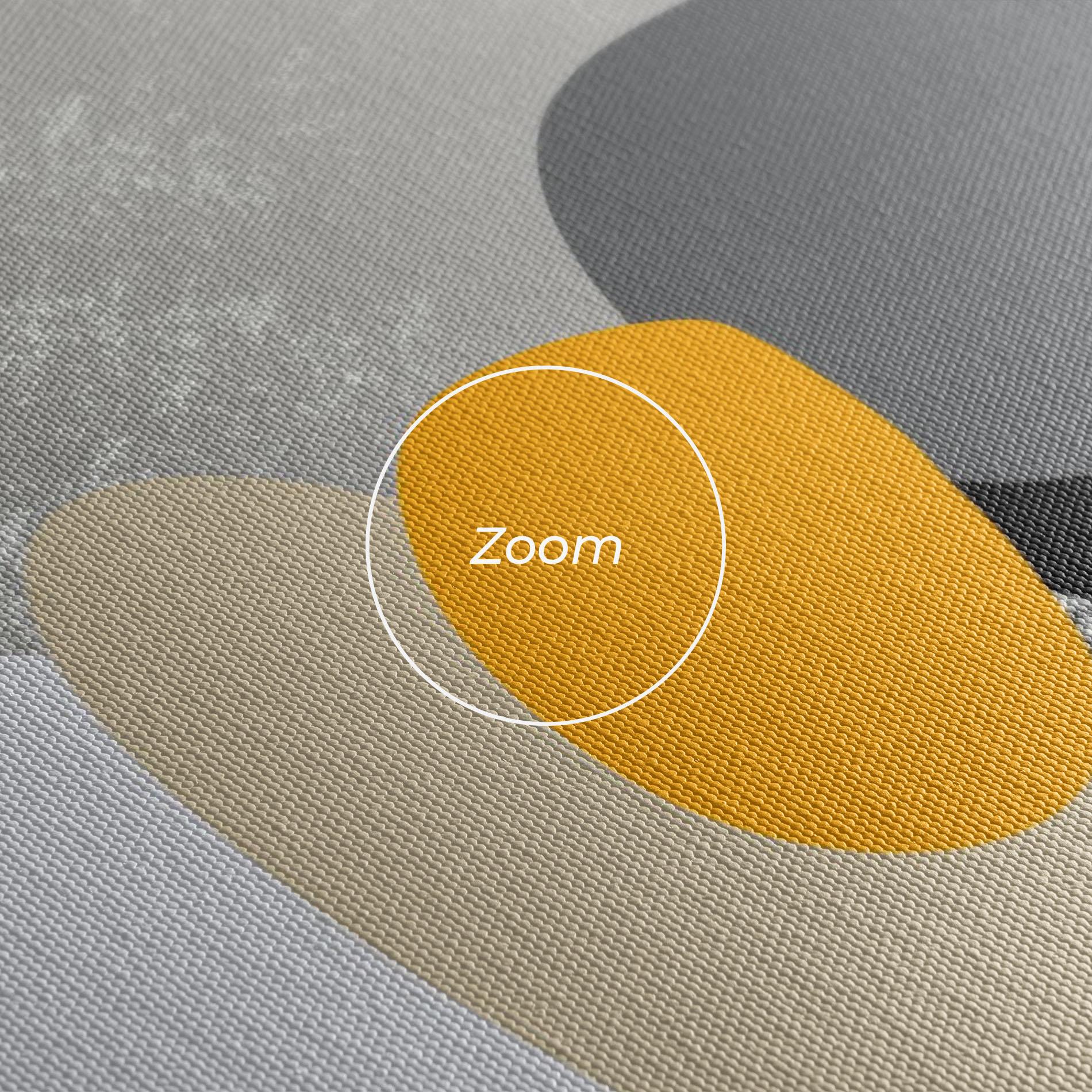 Tablou Canvas Grey Orange Shape mockup 3
