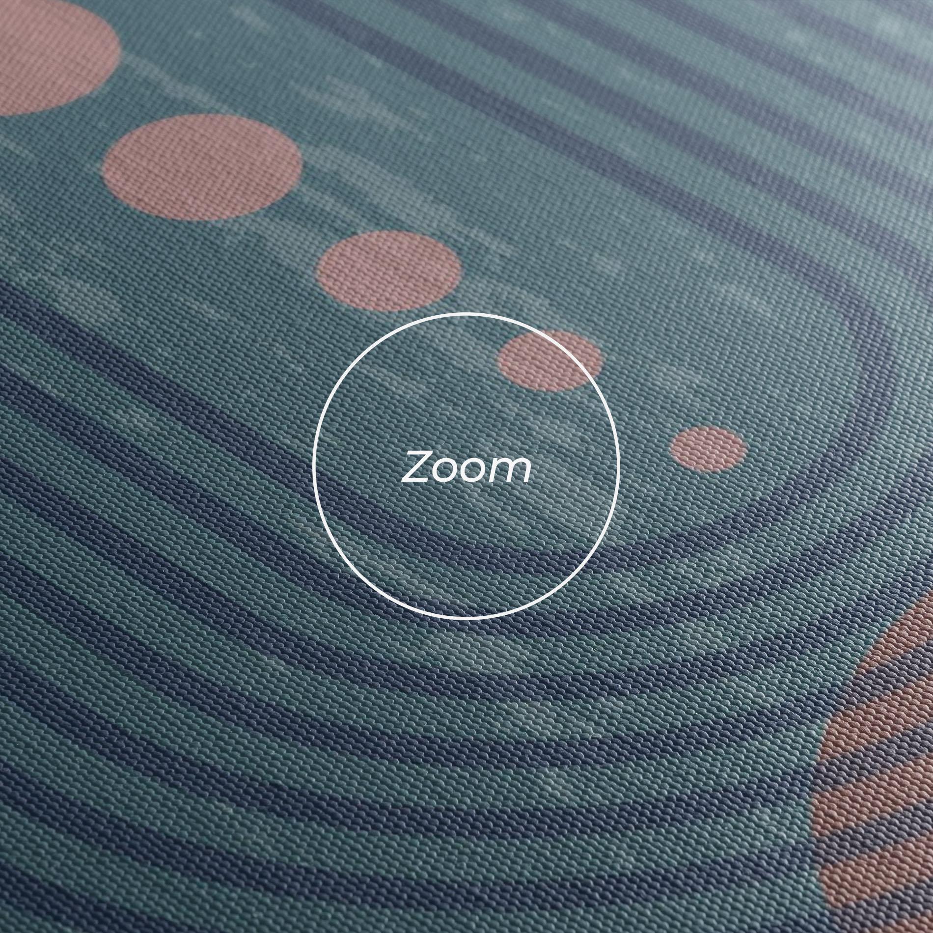 Tablou Canvas Pink Circle On Blue mockup 3