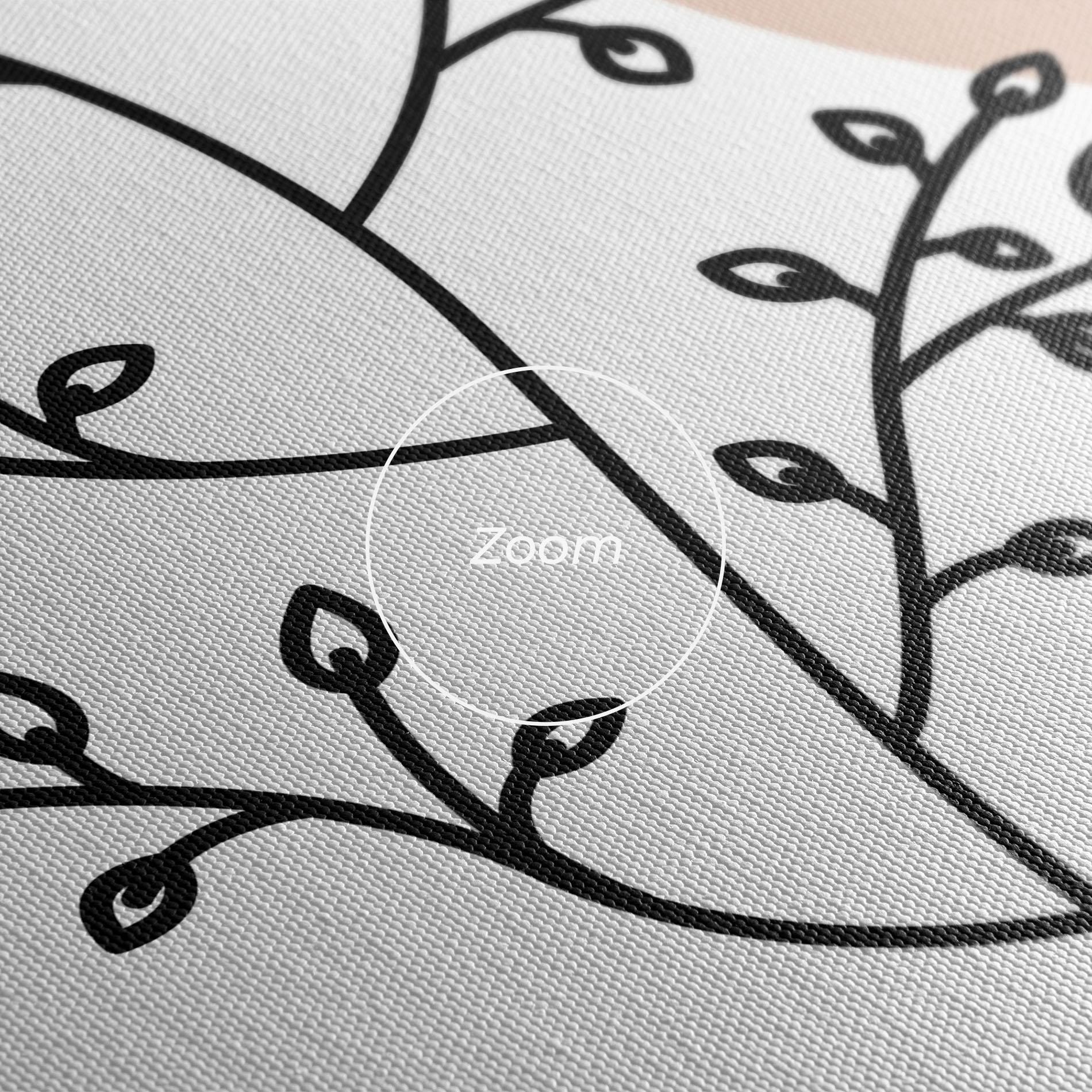 Tablou Canvas Plant Orange Circle mockup 3