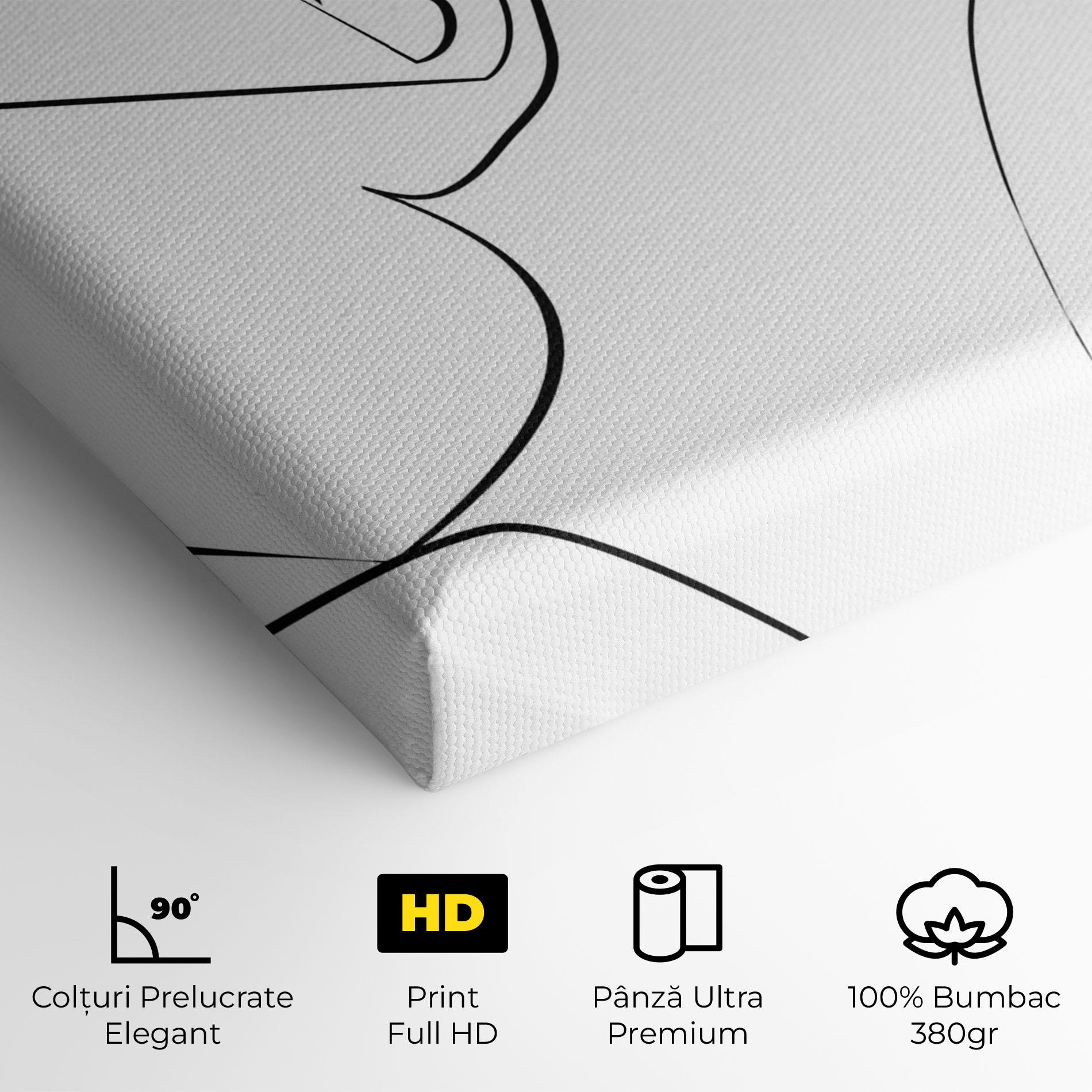 Tablou Canvas Female Black Line mockup 4