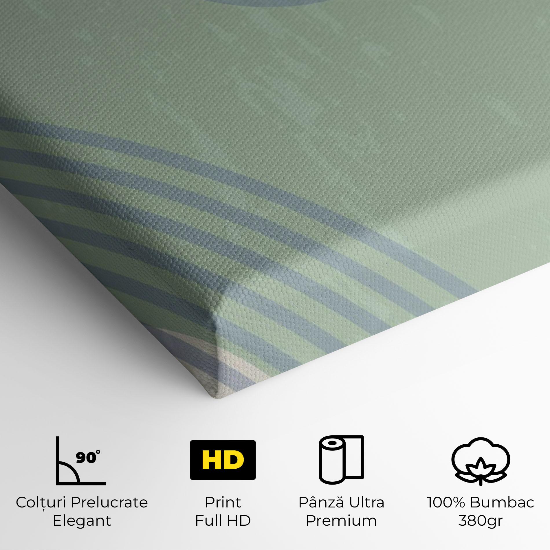 Tablou Canvas Green Pink Shapes mockup 4