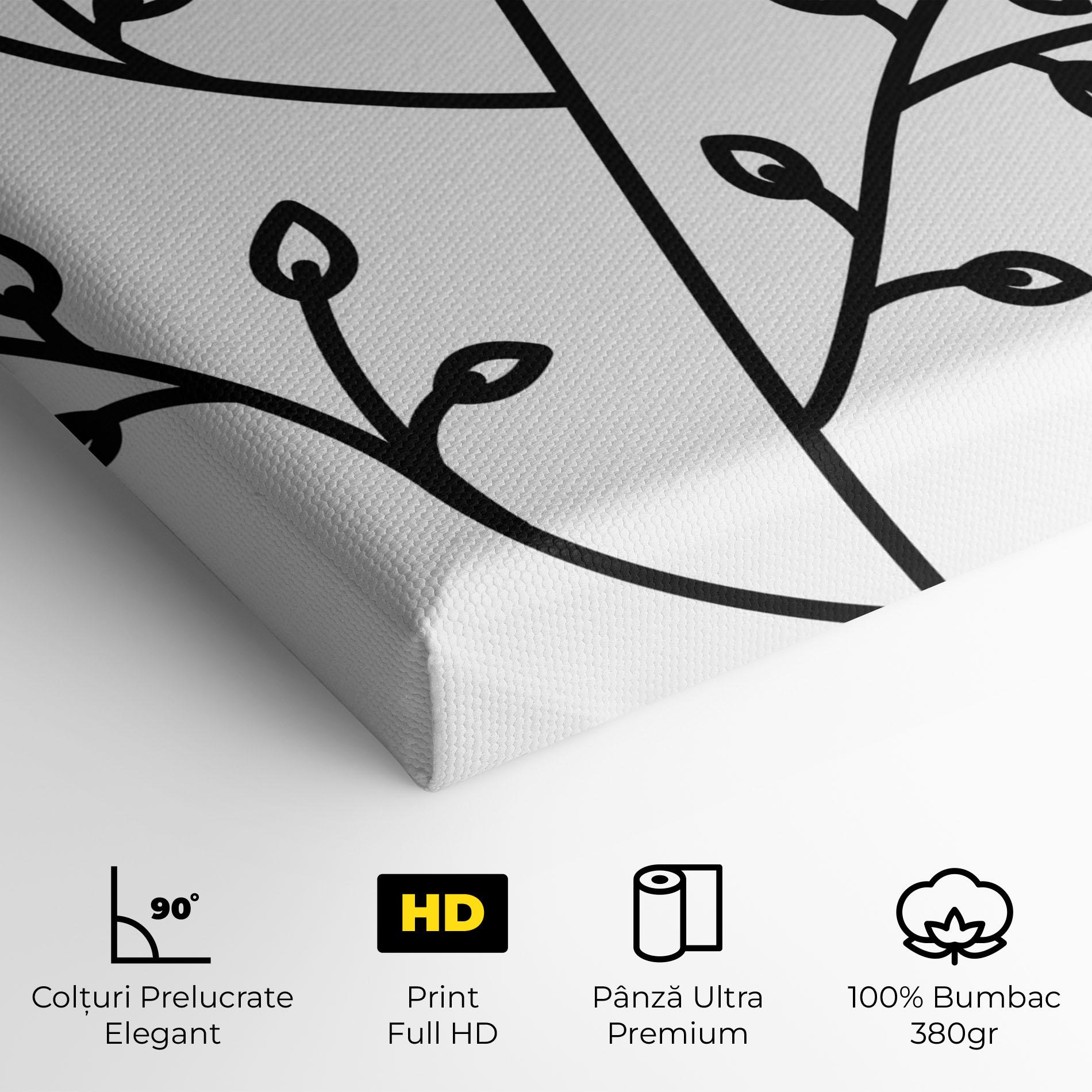 Tablou Canvas Plant Orange Circle mockup 4