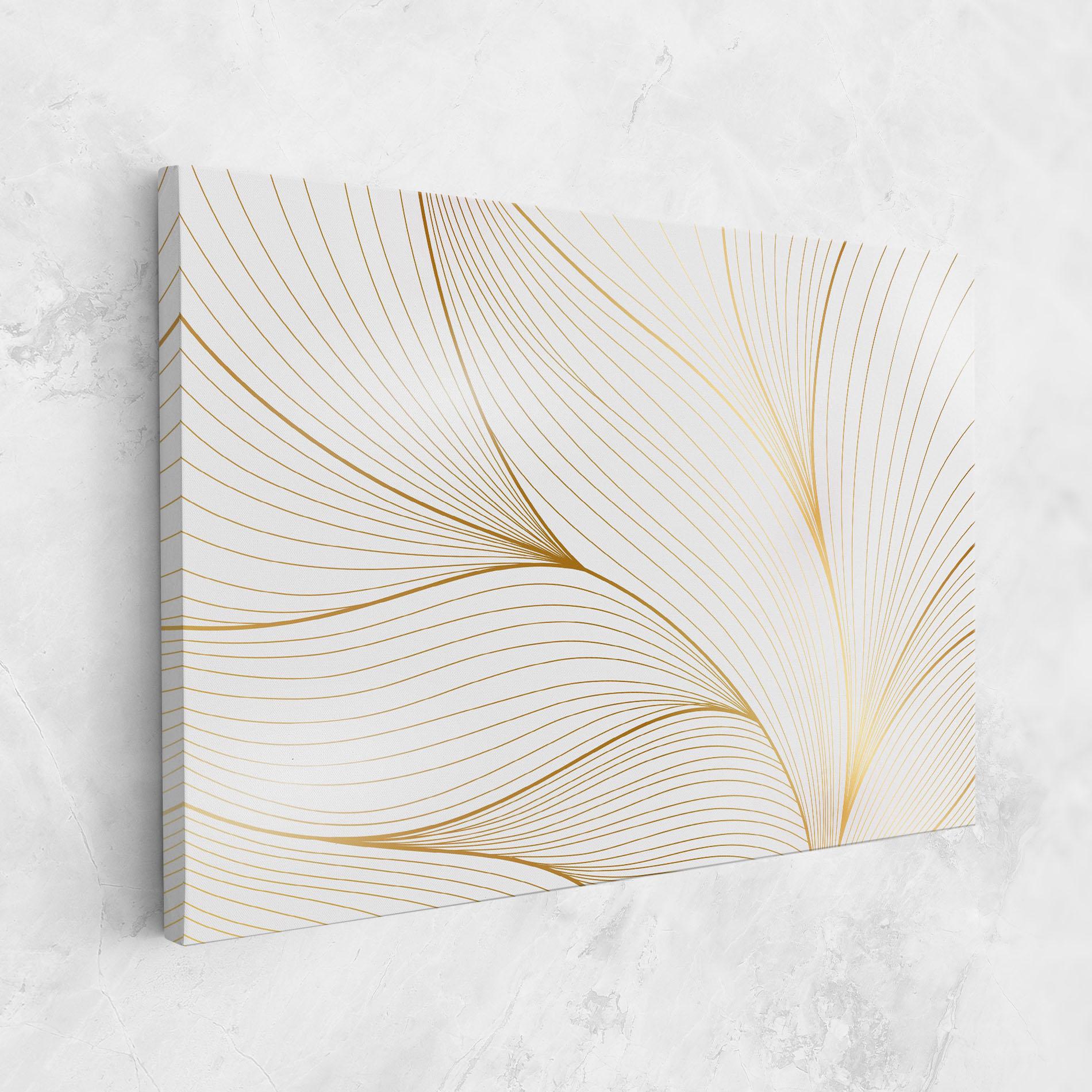 Tablou Canvas Gold Wave mockup 1