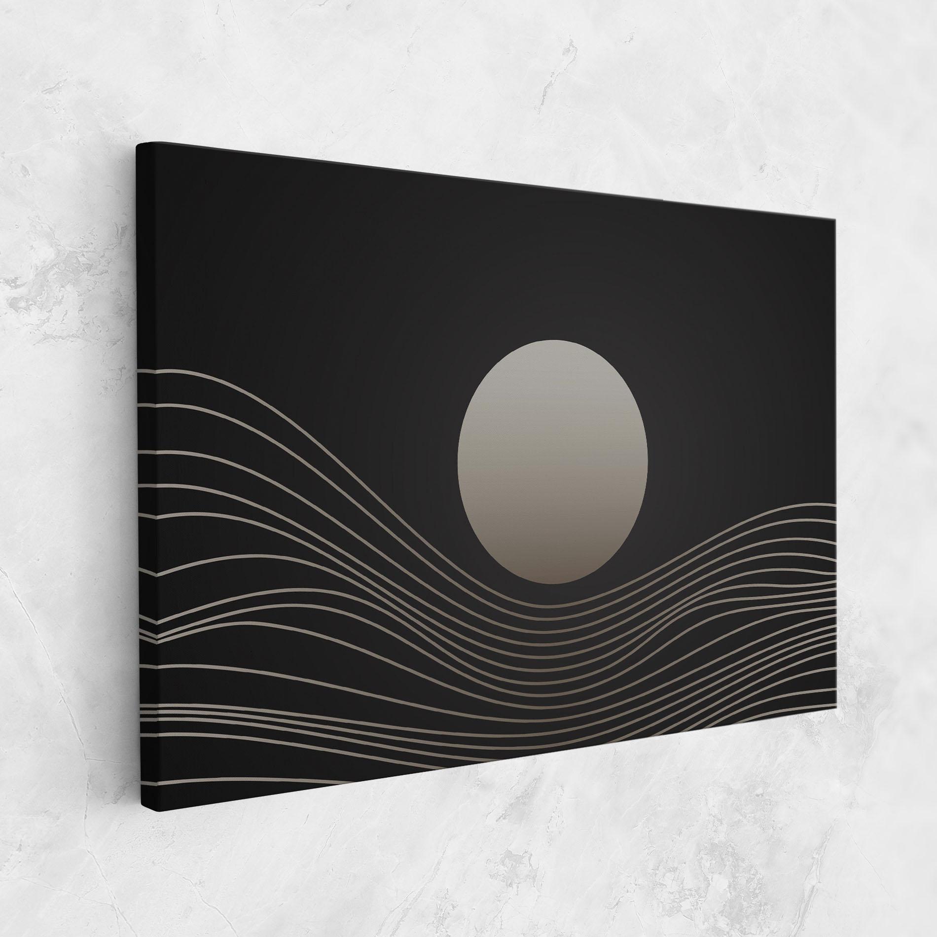 Tablou Canvas Grey Moon mockup 1