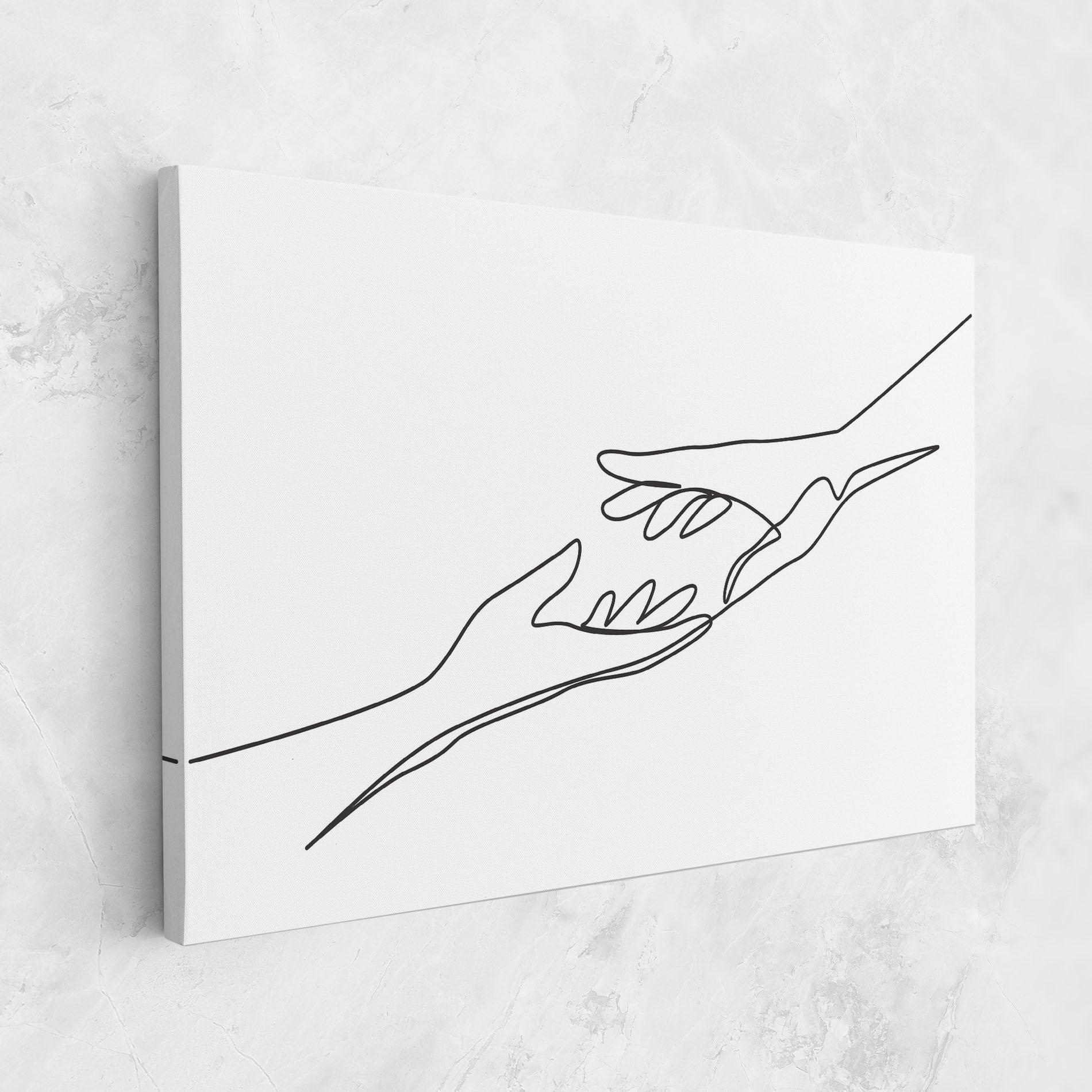 Tablou Canvas Hands Reaching mockup 1