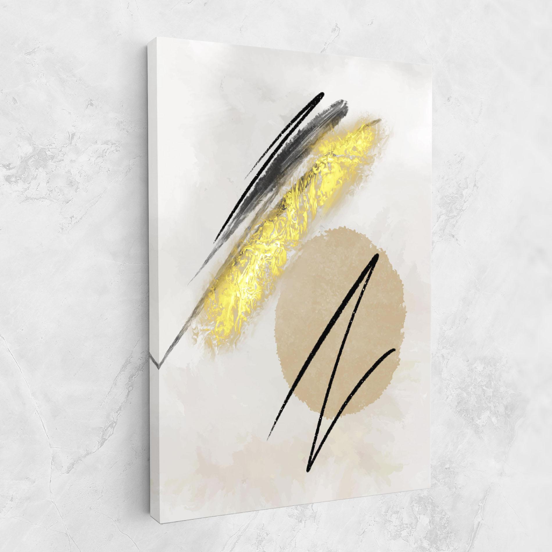 Tablou Canvas Gold Brush mockup 1