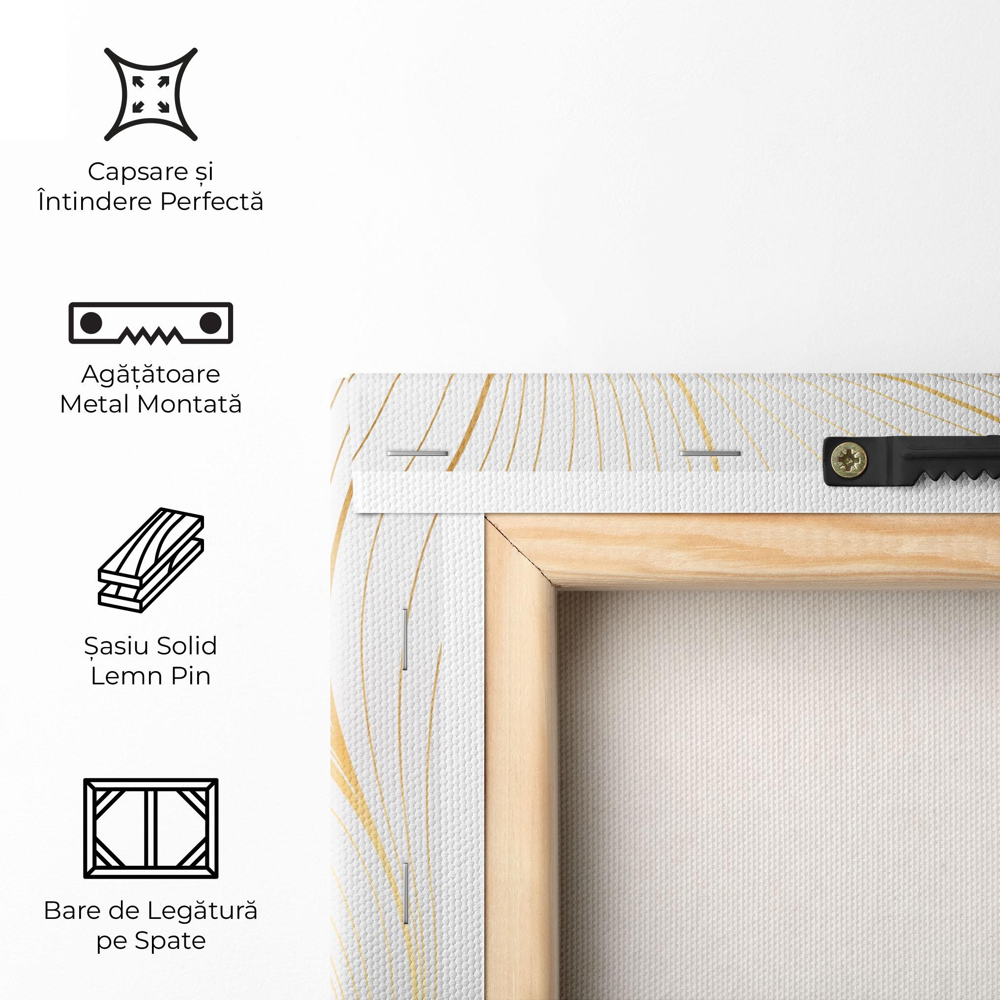 Tablou Canvas Gold Wave mockup 5