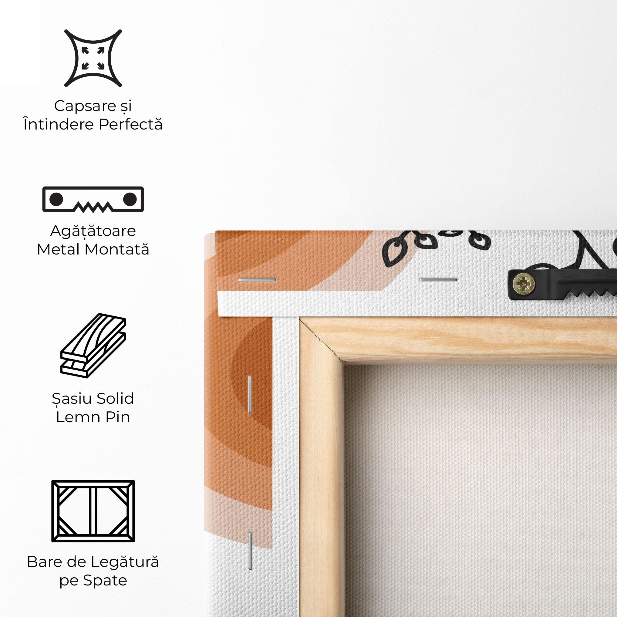 Tablou Canvas Plant Orange Circle mockup 5