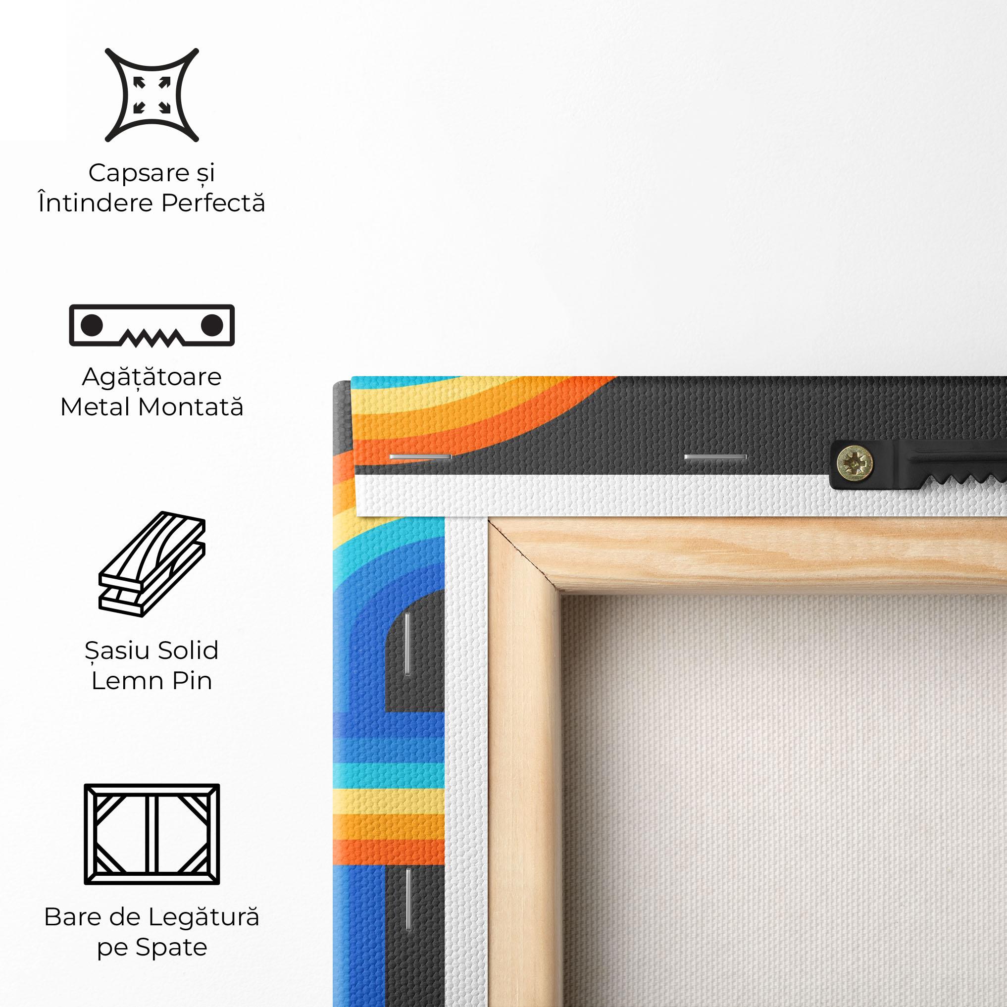 Tablou Canvas Vintage Ranbow mockup 5